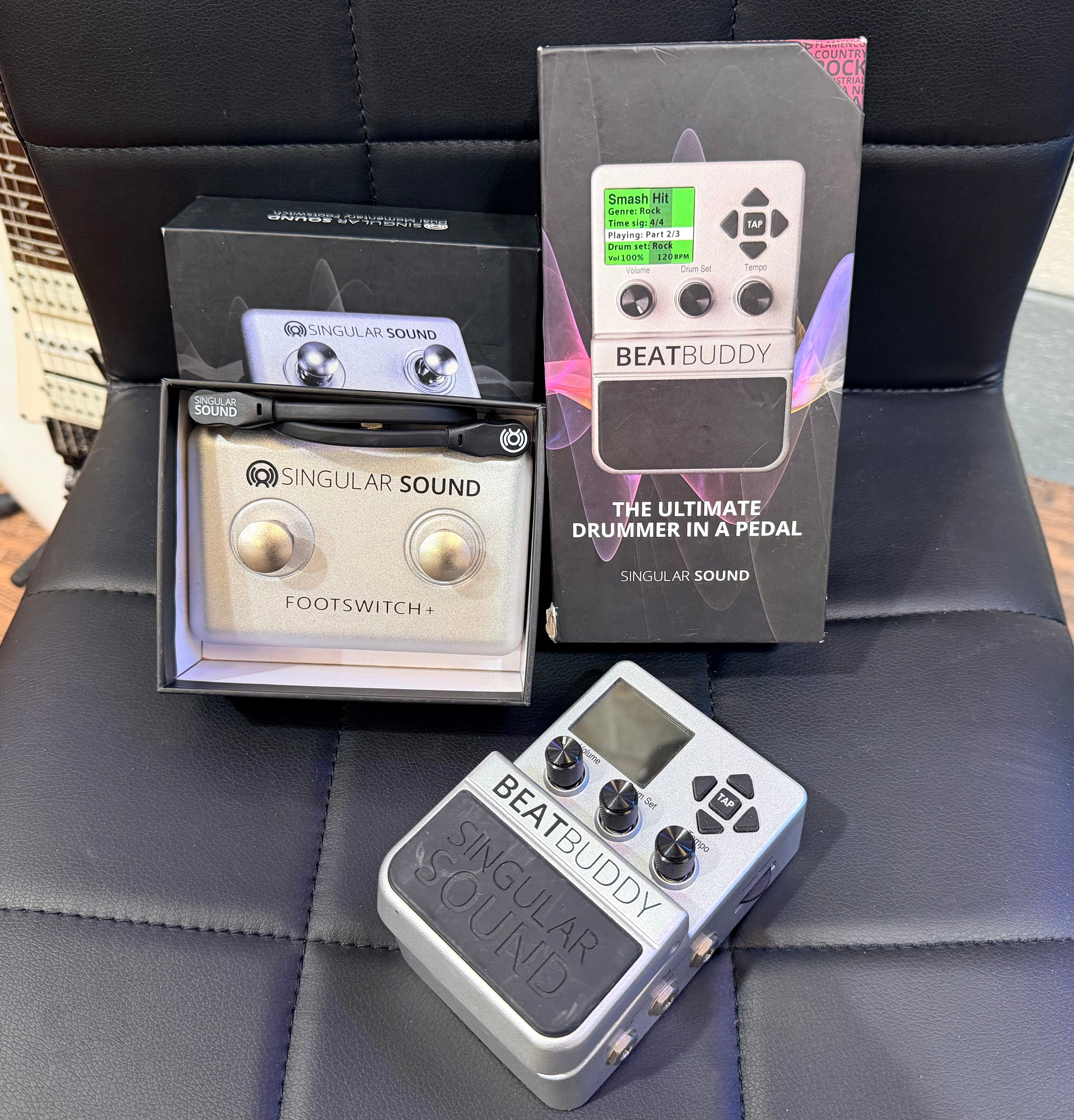 🎸 Singular Sound Beat Buddy Drum Pedal + Dual Foot Switch~ Drum Machine 🎸