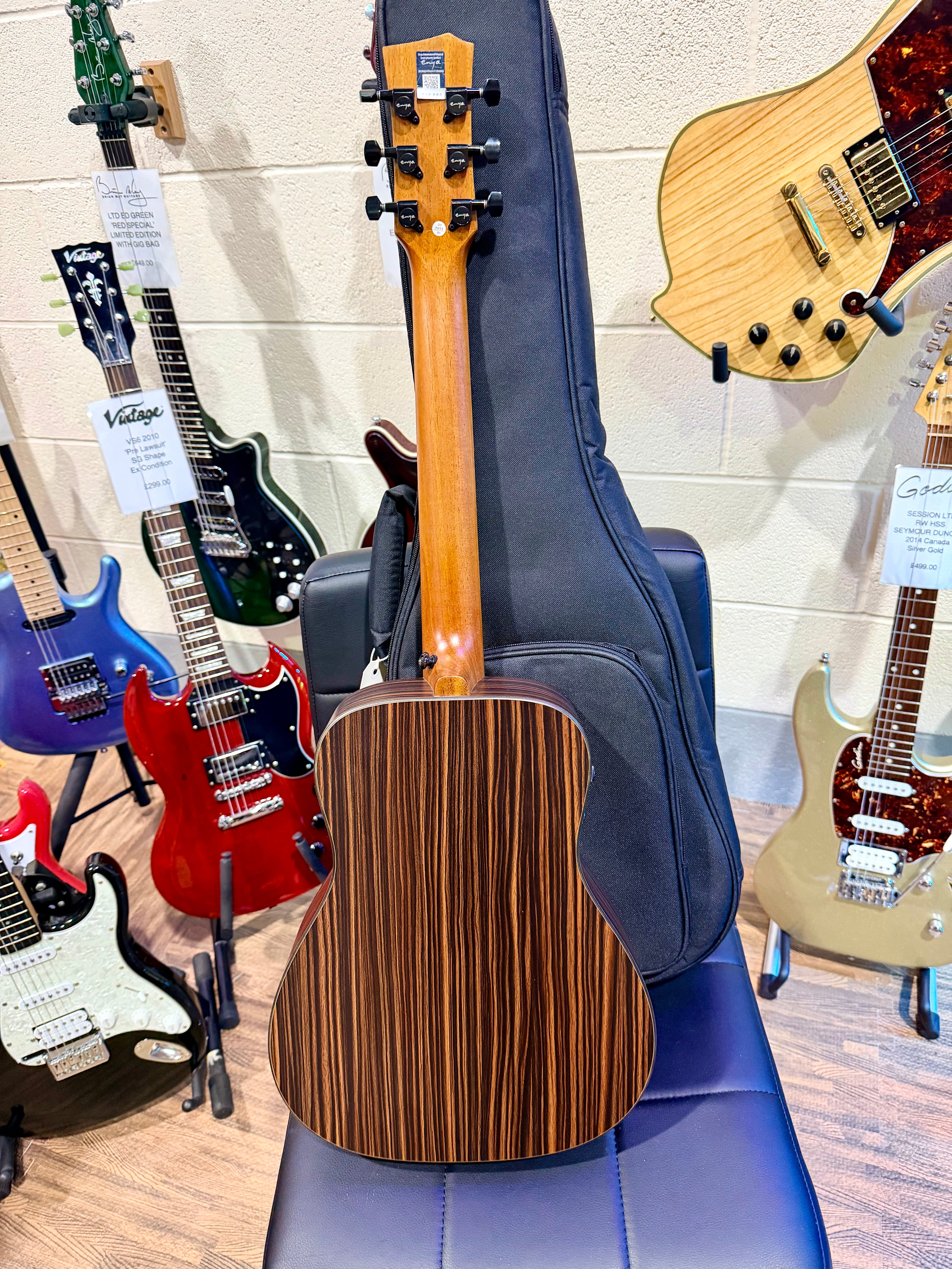 🔥NEW🔥 Enya EB-X1 EQ Pro 1/2 Sized Electro-Acoustic Travel Guitar~ Smart Pickup