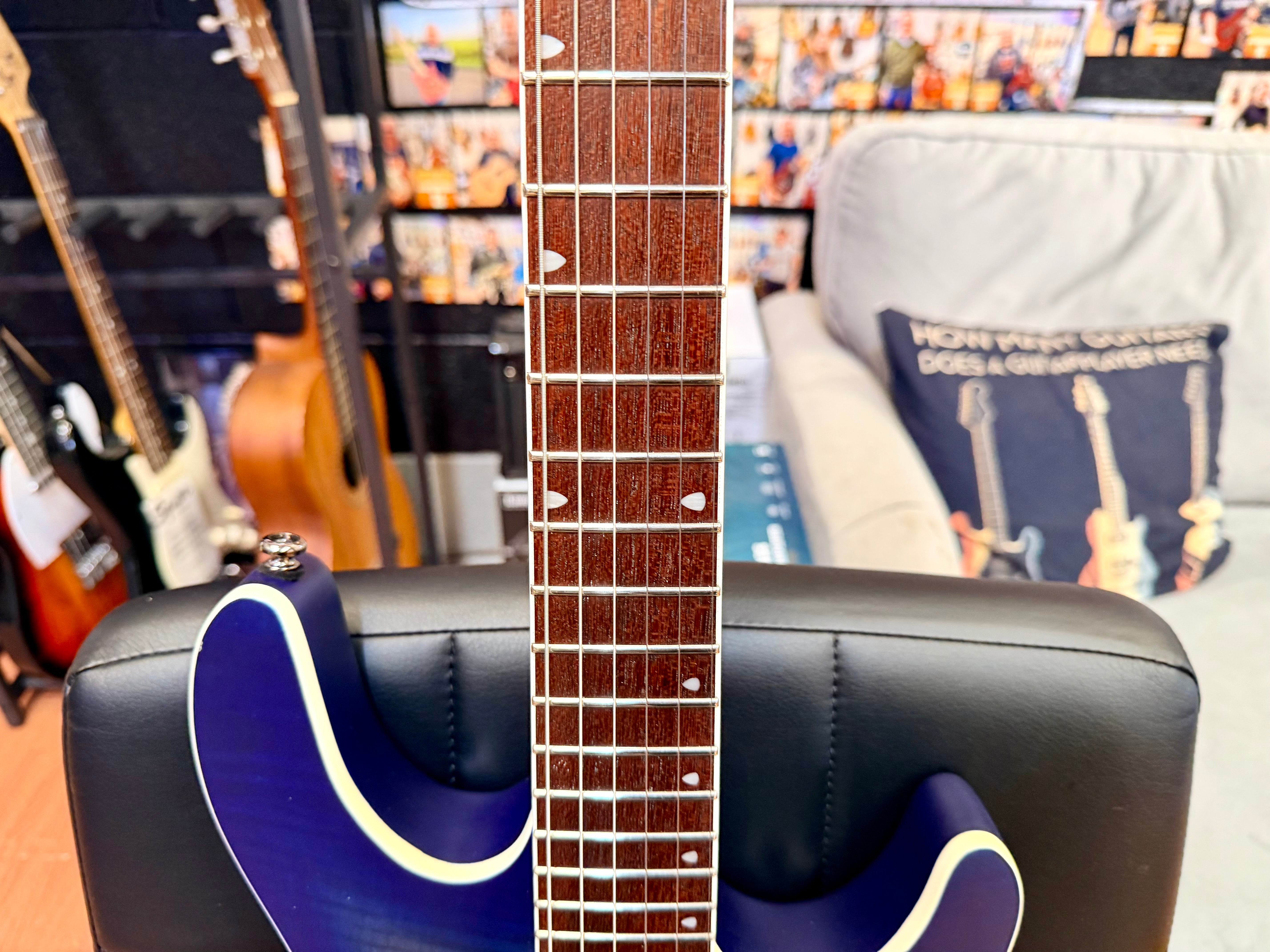 🔥 2023 🔥 Cort KX300 Electric Guitar~ Open Pore Cobalt Blue Burst~ EMG Pickups!
