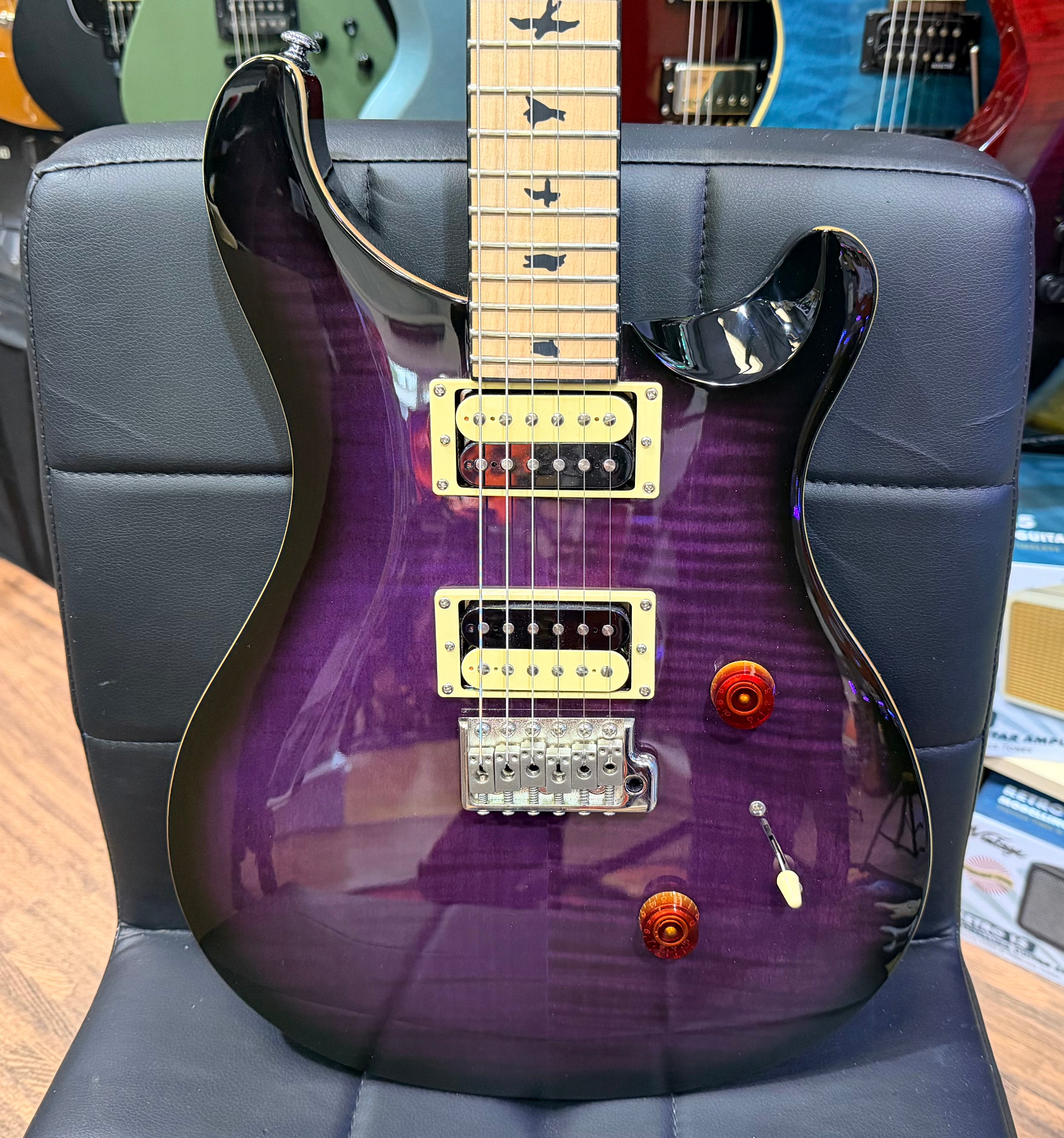 ⚡️2019⚡️ PRS SE Custom 24 Ltd Edition~ Purple Mist~ Satin Maple Neck~ Cherished!