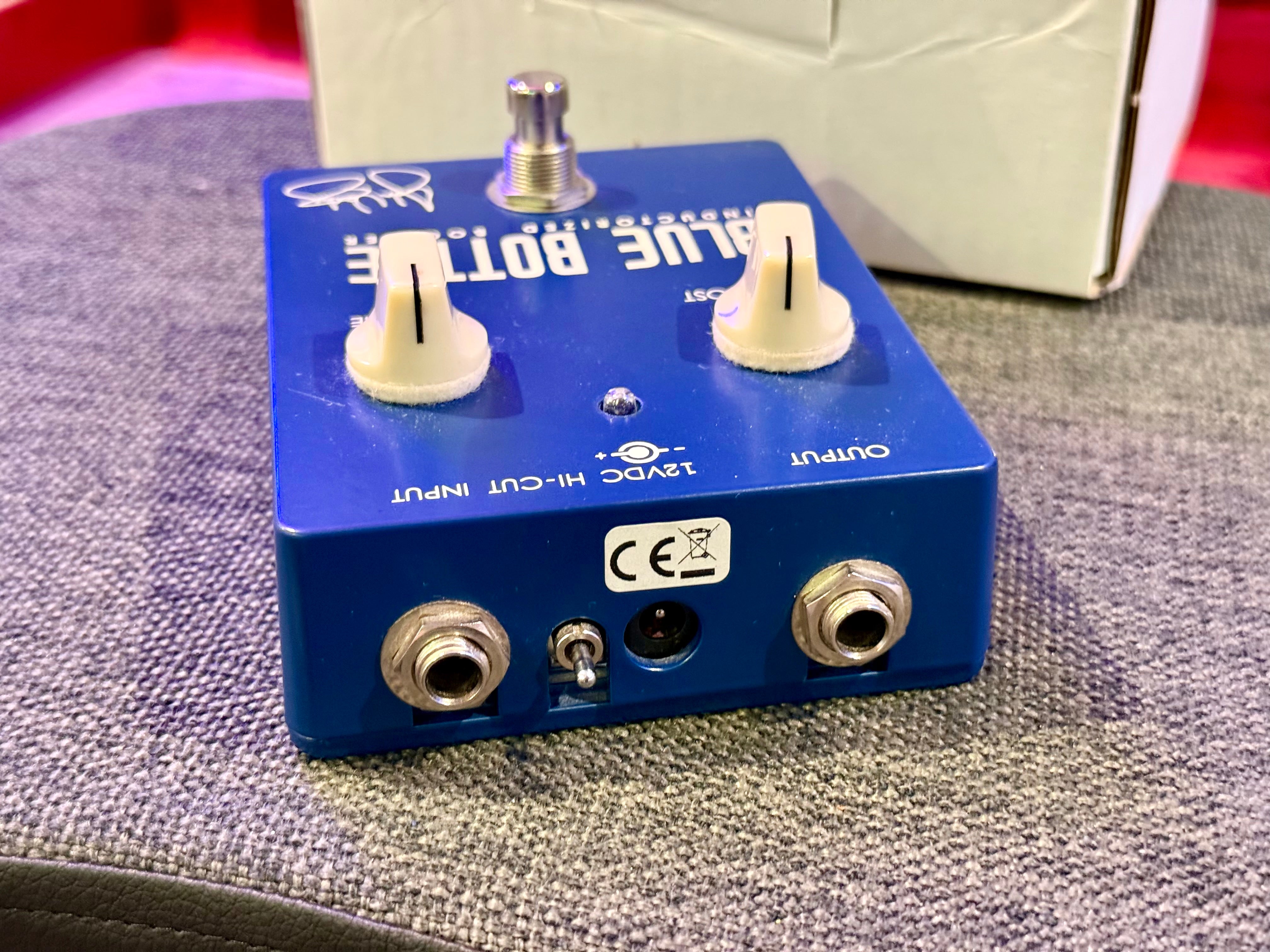 🎸MINT🎸 Effectrode Blue Bottle Inductorized Booster Pedal~ Valve Guitar Effects