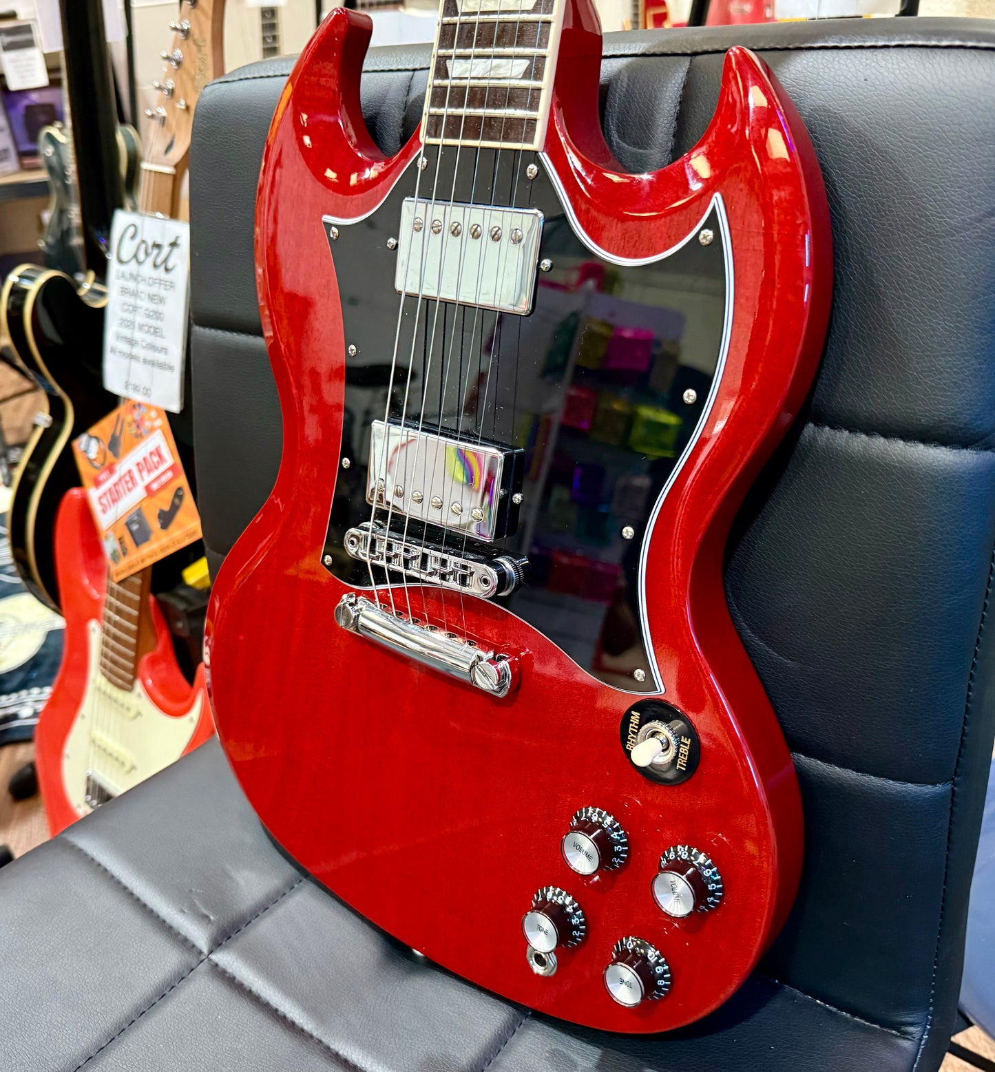 š„2024 USAš„ Gibson SG Standard~ Heritage Cherry~ Hard Case & Candy!