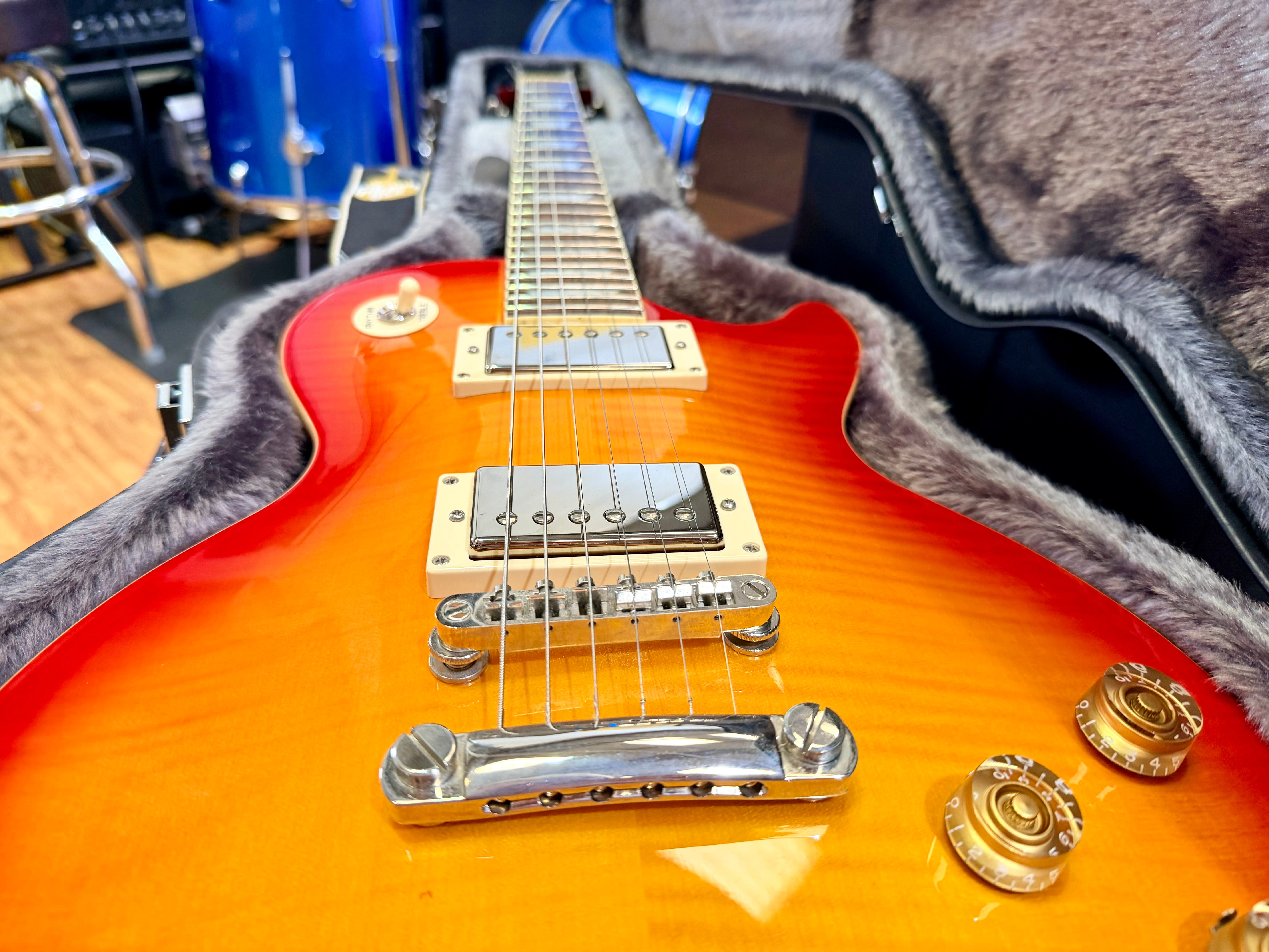🔥 Epiphone Les Paul 1960 Tribute Plus~ Cherry Sunburst~ Gibson USA Pickups! 🔥
