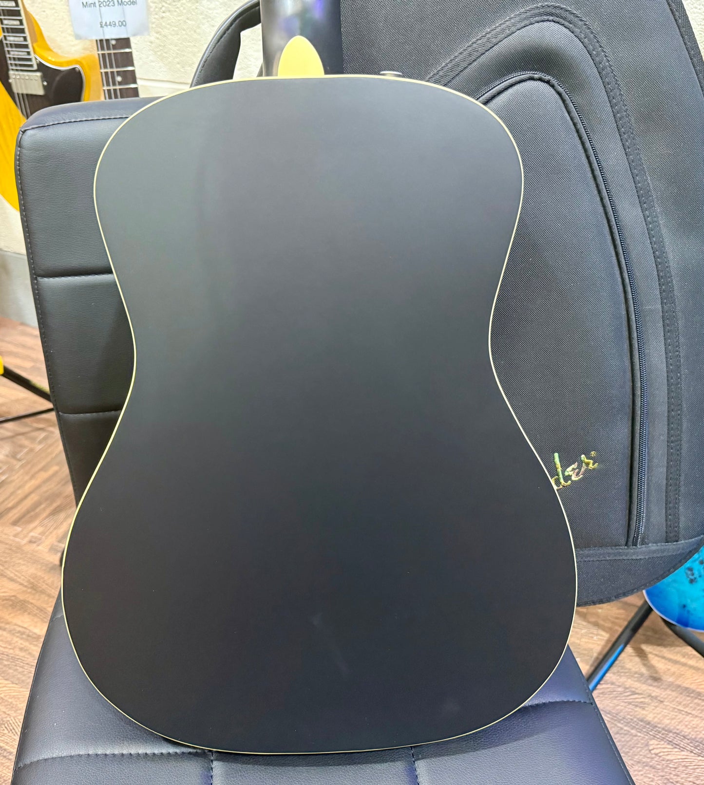 🔥MINT 2021🔥 Fender Joe Strummer Campfire Electro-Acoustic Guitar~ Matte Black!