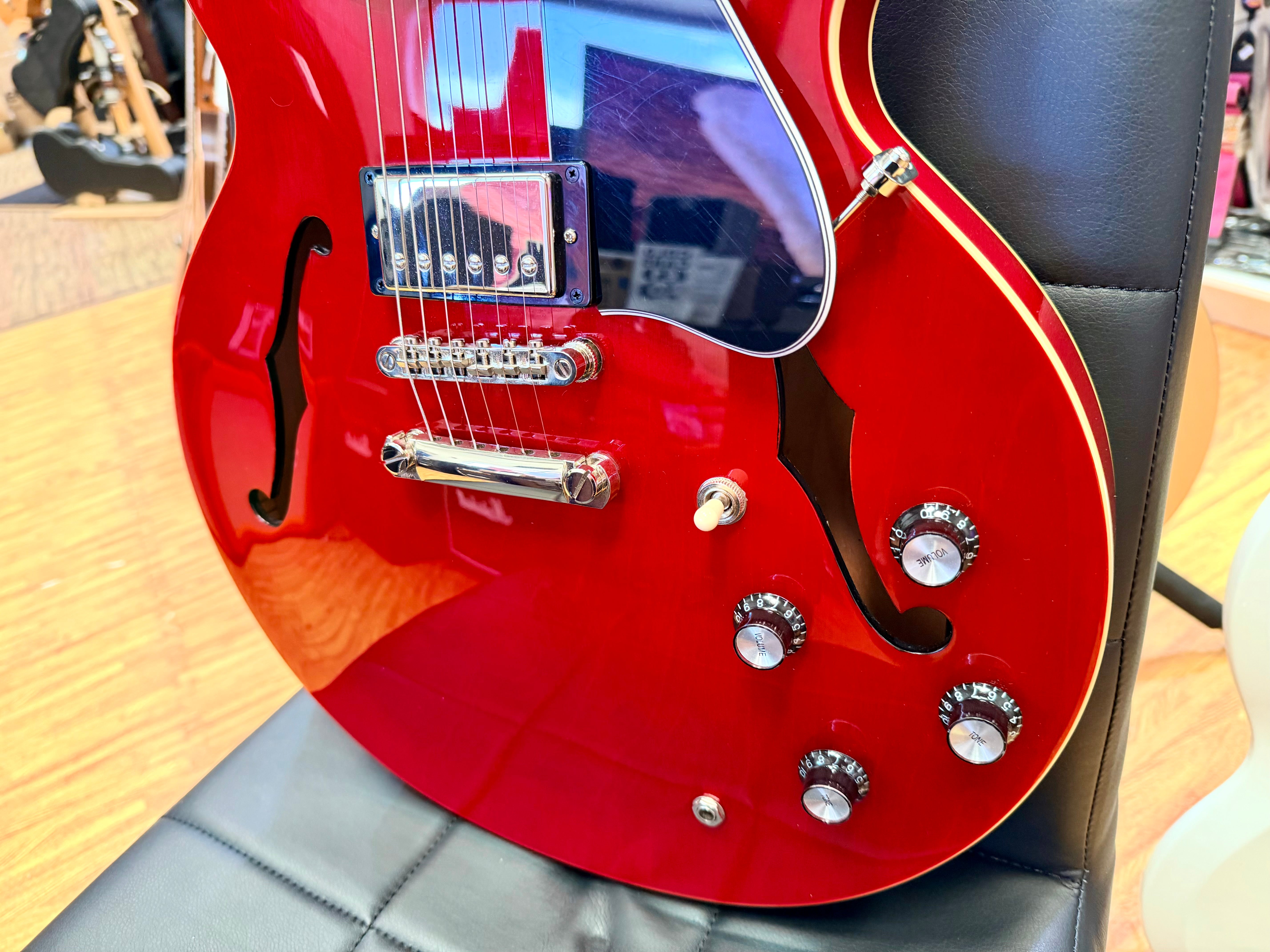 ✨2025✨ Epiphone Inspired by Gibson ES-335 Cherry~ Semi Hollow Electric Guitar!