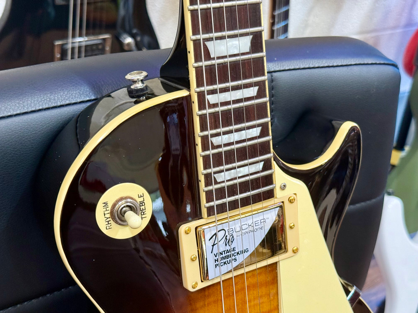 🔥NEW PICKUPS & BIGSBY🔥 Epiphone Les Paul~ 2003 Korean~ Tobacco Burst!