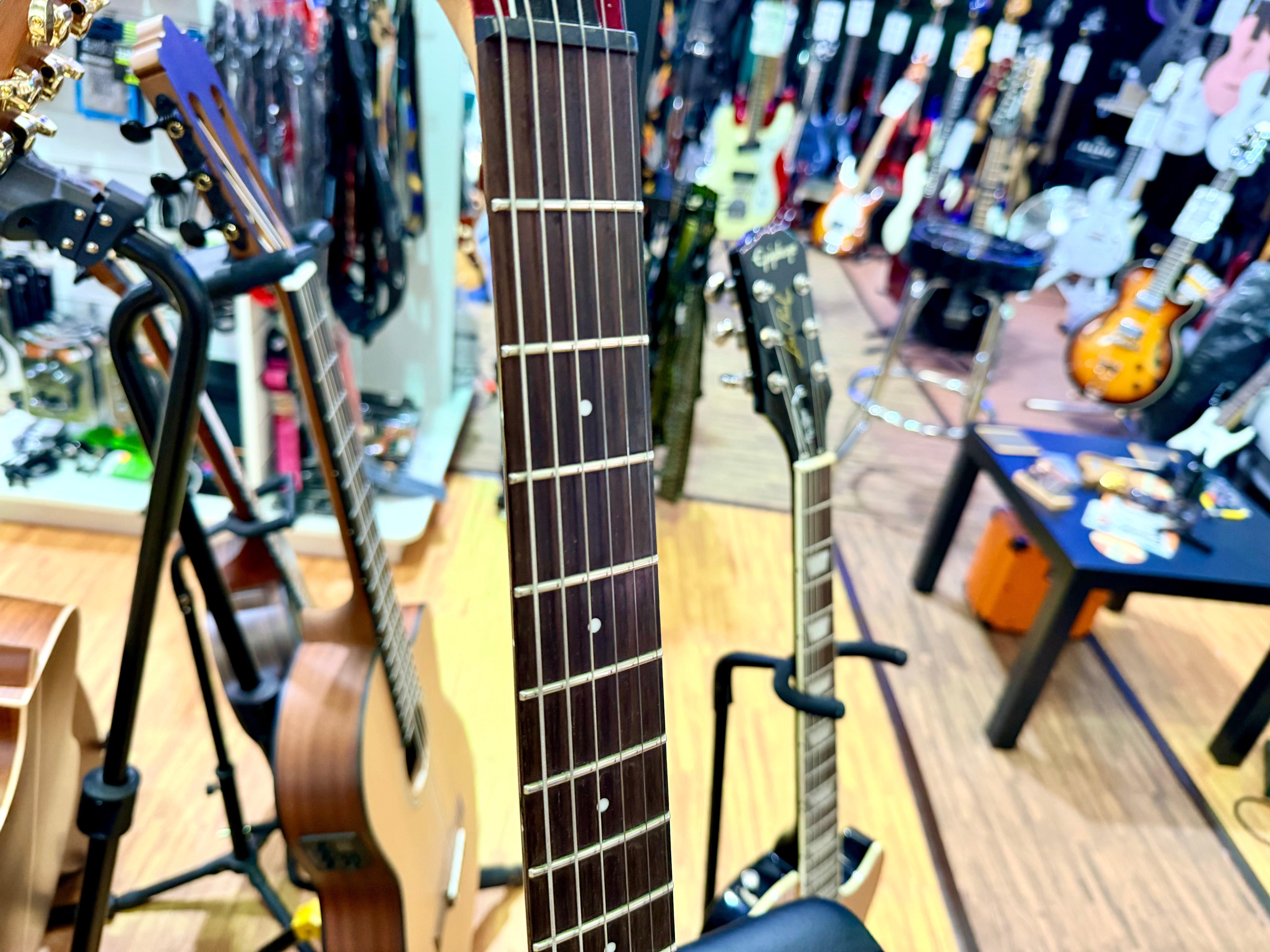 π₯2012π₯ ESP LTD MH-100QM NT See Thru Black Cherry~ Gold Hardware Guyker Lockers