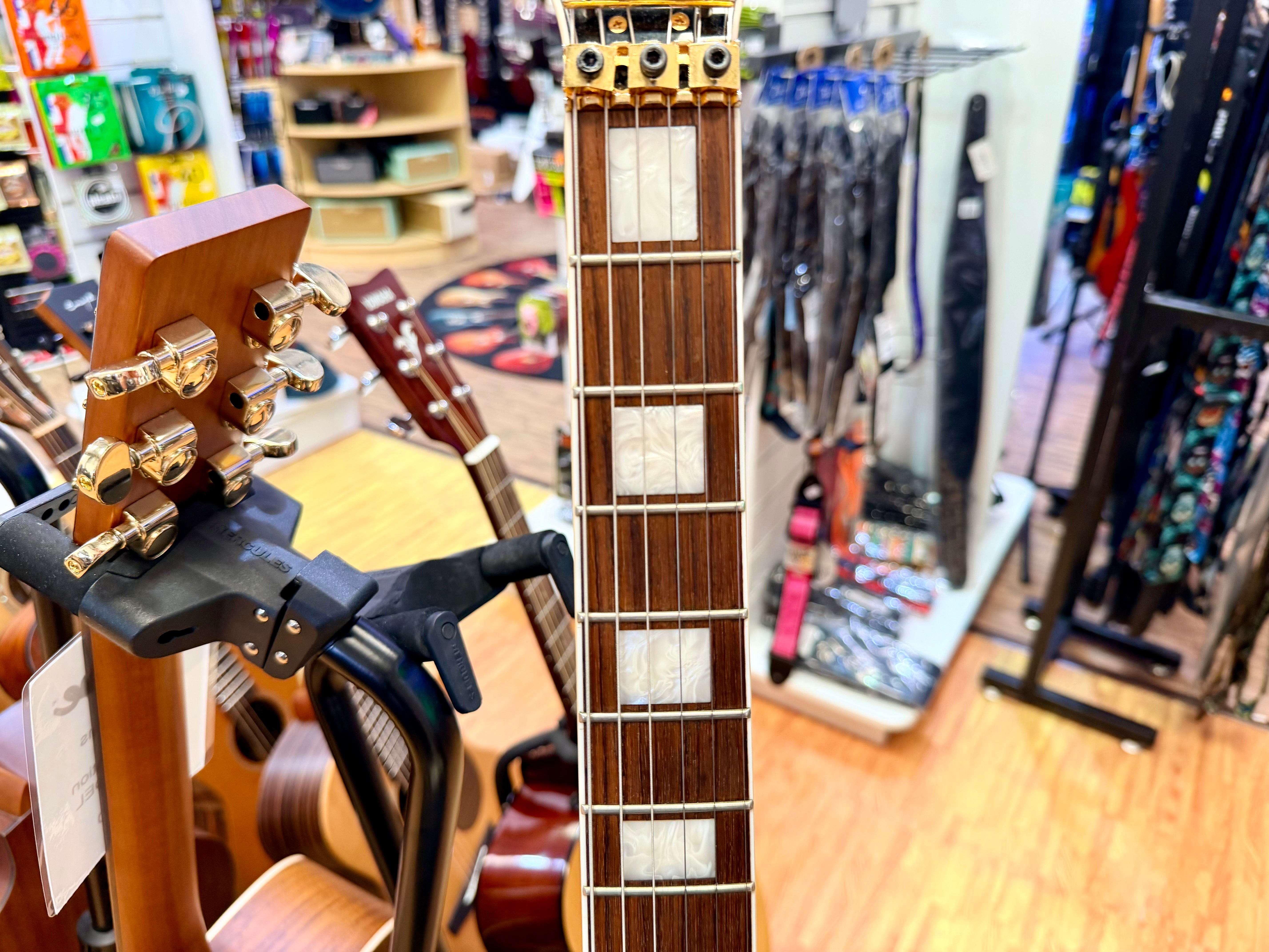 π₯2007π₯ Burny RLC-85S Custom~ Sustainer + Floyd Rose~ Snow White Les Paul!