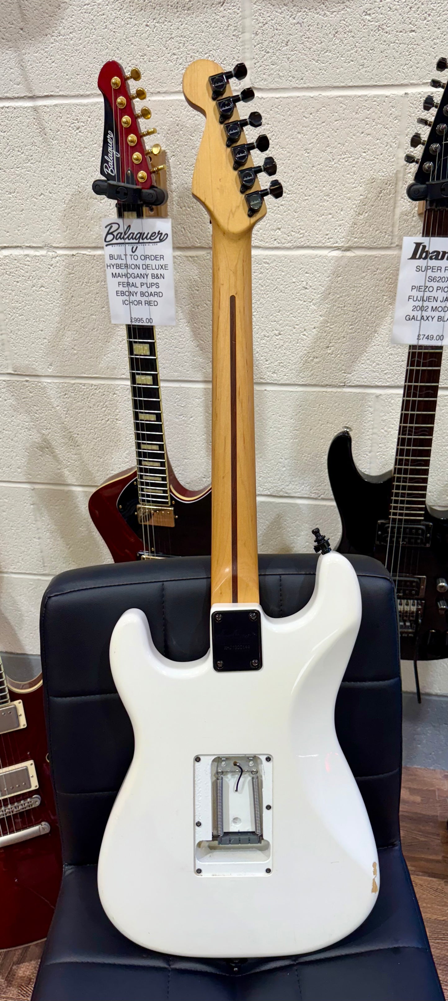 🔥 2013 ROSEWOOD 🔥 Jackson Adrian Smith SDX Snow White~ Iron Maiden Signature!