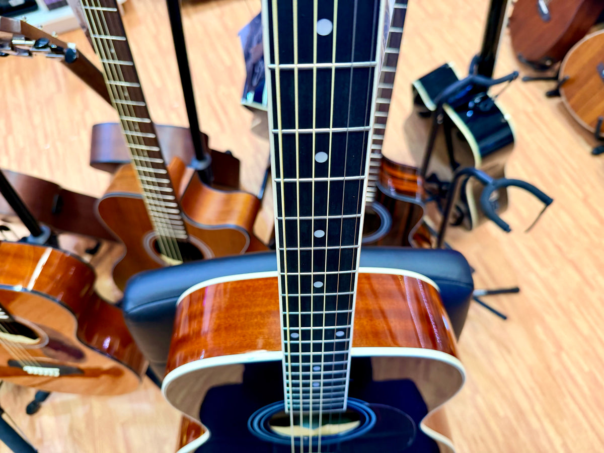 Brunswick BF200BL Mahogany Folk Acoustic Guitar~ Blue Gloss