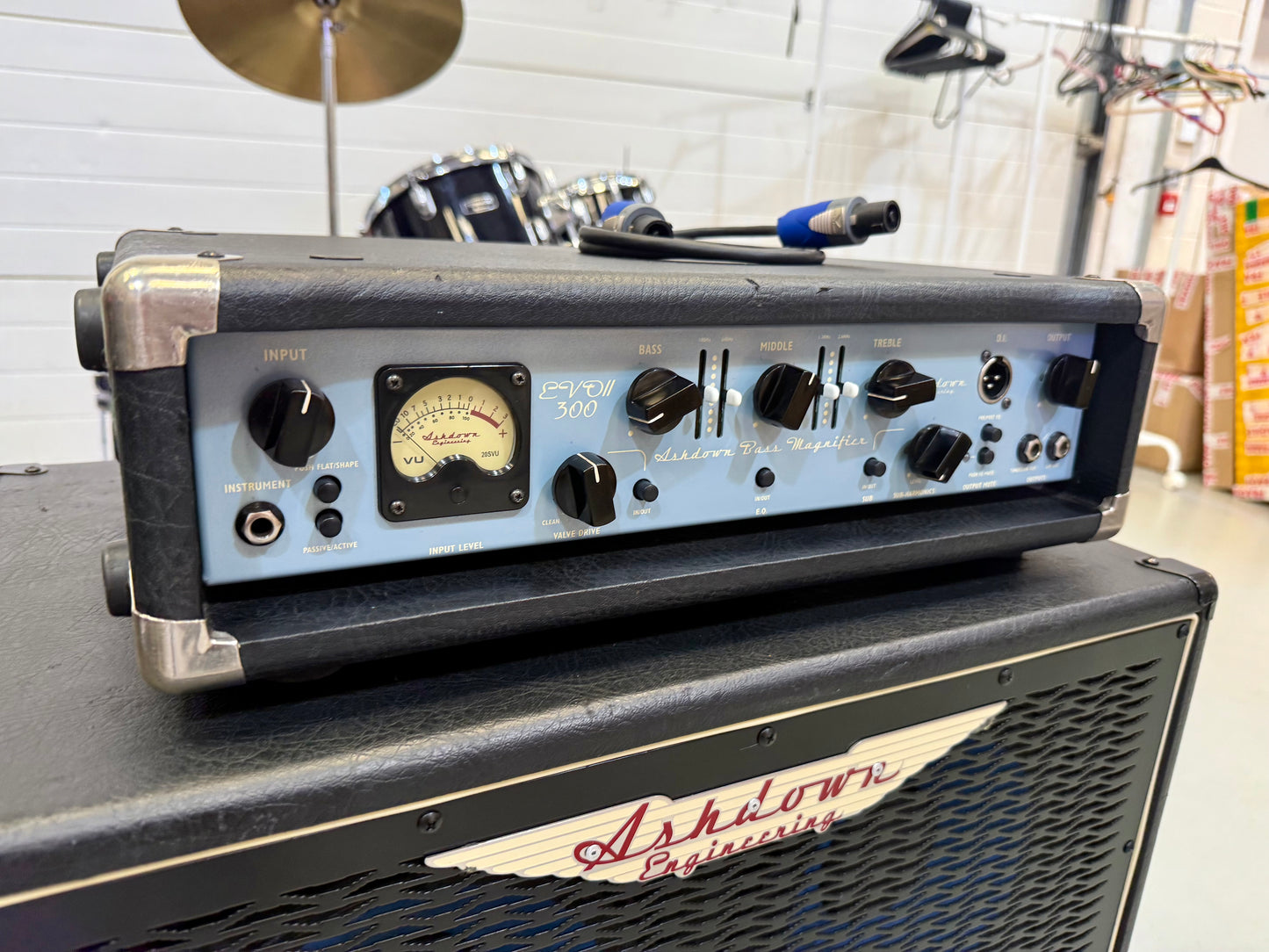 🎸 HEAD & CAB 🎸 Ashdown Bass Amplifier Stack~Evo II 300 + ARM-410H Cabinet 4x10
