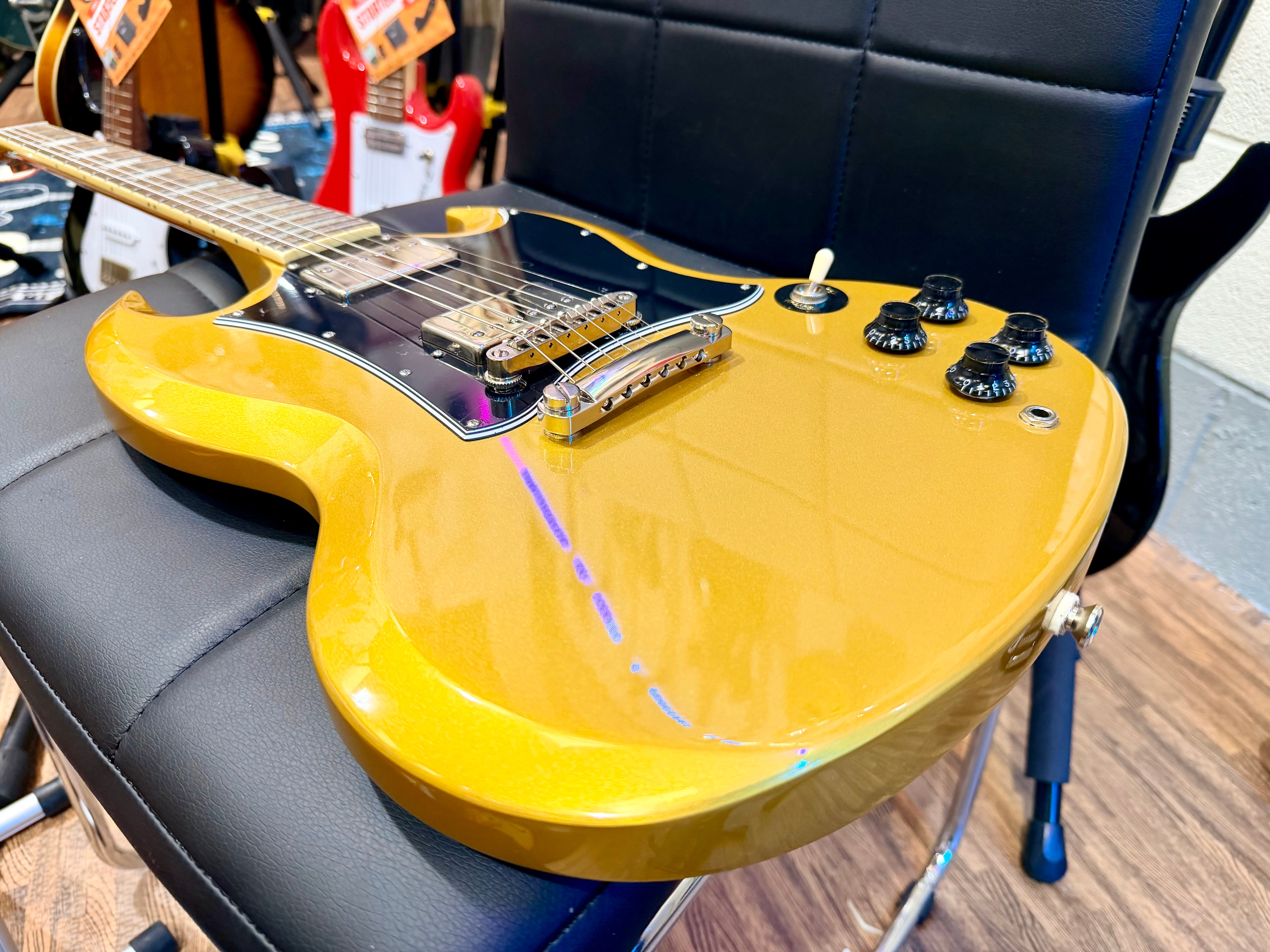 🌟2023 MINT🌟 Epiphone SG Traditional Pro~ UK Exclusive Metallic Gold~ Coil Tap!