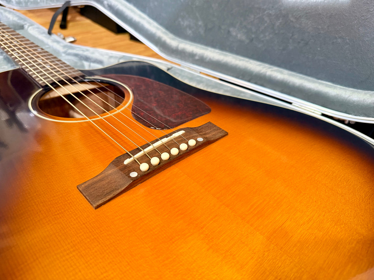 Epiphone Inspired by Gibson J-45 Cutaway Electro-Acoustic~ Hiscox Case~ Sunburst