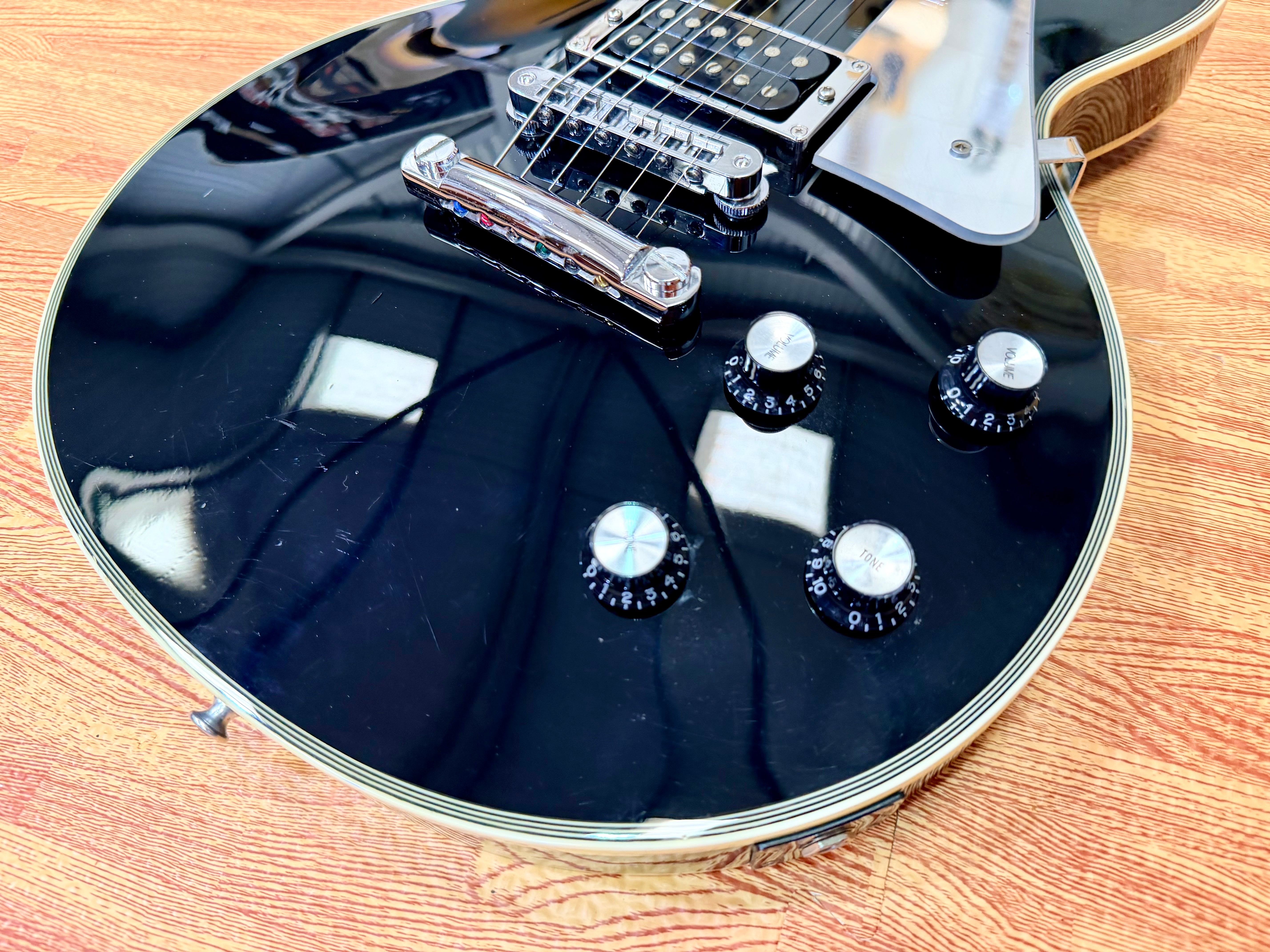 π₯2008π₯ Burny RLC-50JS John Sykes Les Paul Custom~ Black~ Japan Market Import!