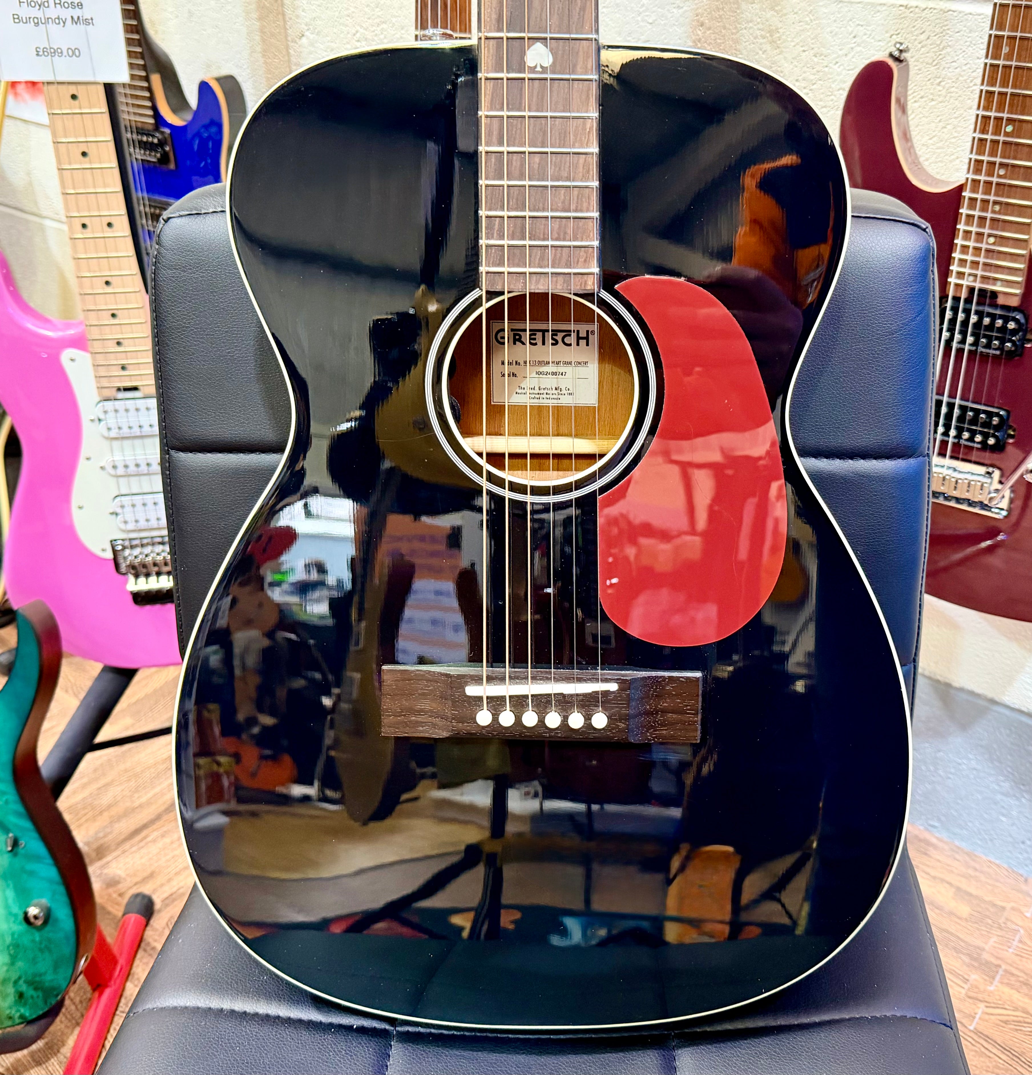 ⚡️2024⚡️ Gretsch Nick 13 Outlaw Heart~ Grand Concert Electro Acoustic Guitar!