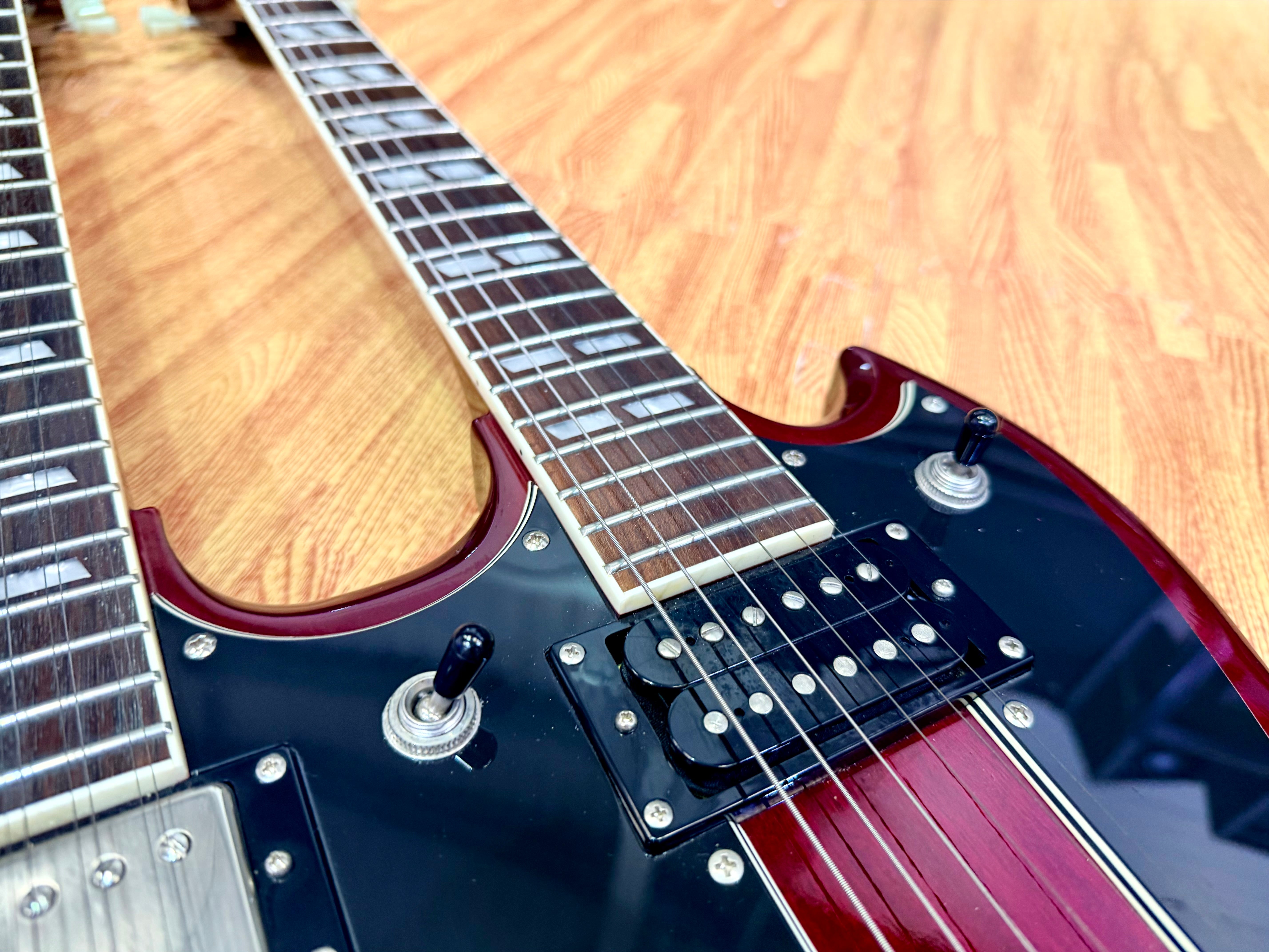 ⚡️RARE⚡️ Epiphone G-1275 Double Neck Cherry~ 2014 Limited Edition 6/12 String!