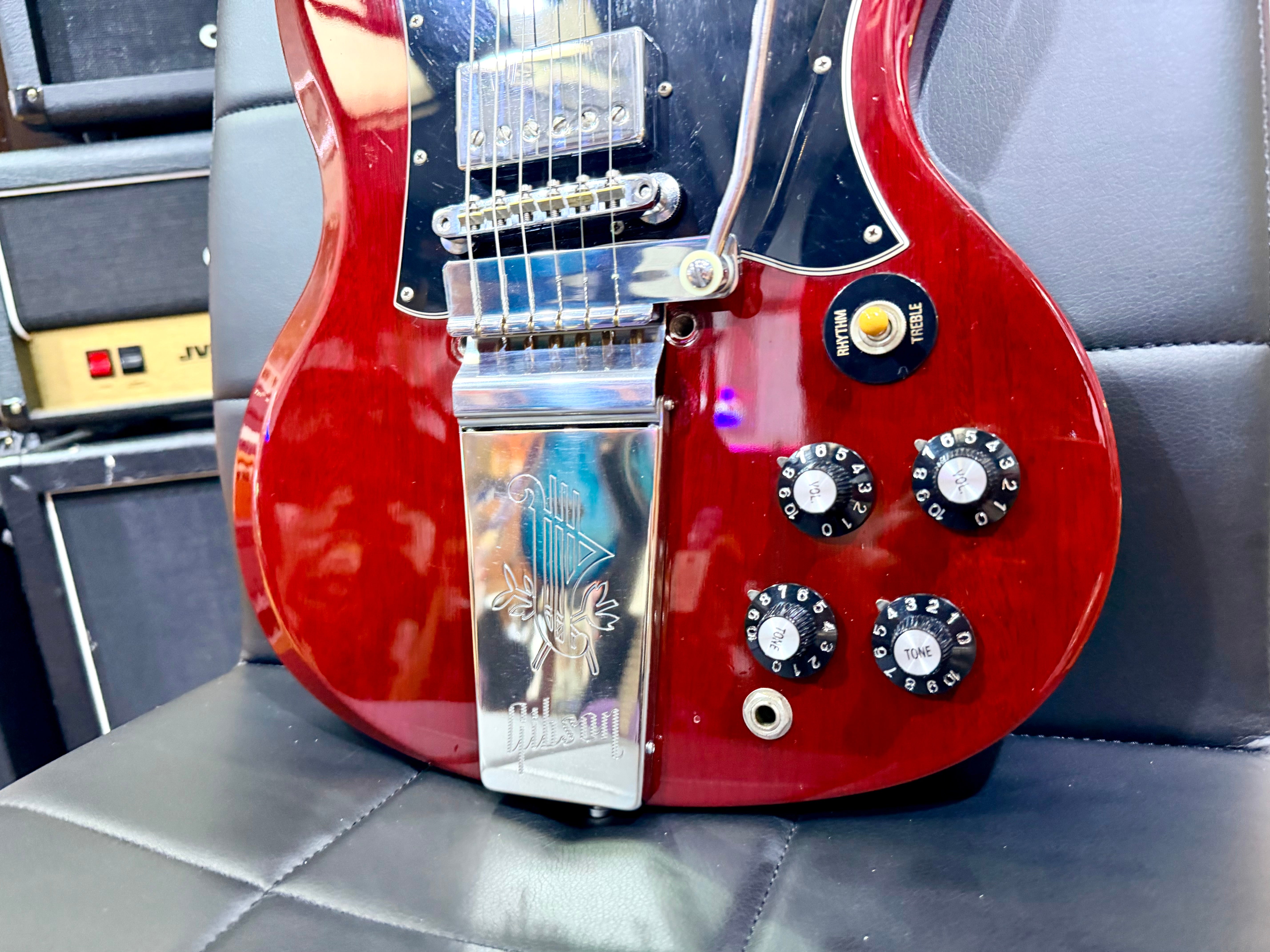 π₯ 1998 Gibson USA SG Standard In Heritage Cherry with Lyre Vibrola + Case π₯