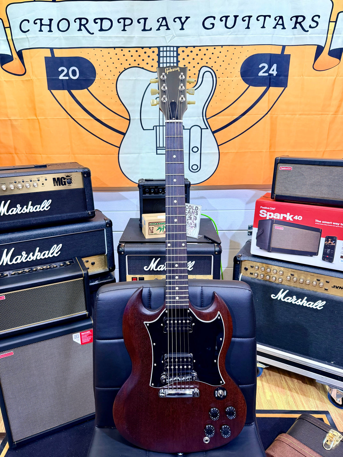 ⚡️2016⚡️ Gibson SG Special Faded Series~ Worn Brown Satin~ Gator Hard Case!