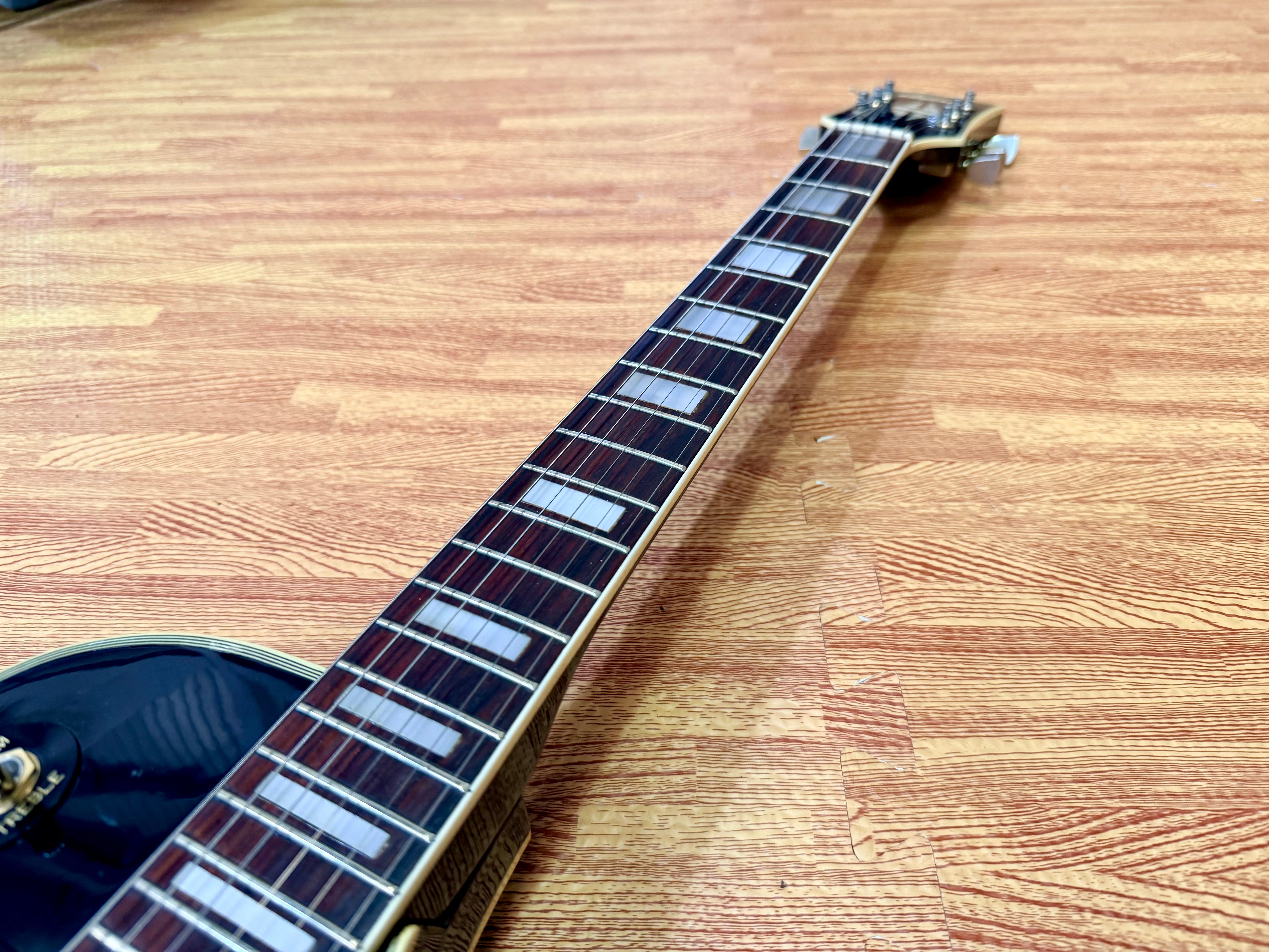 π―π΅ RARE π―π΅ 1970s Antoria Les Paul Custom~ Black Beauty 3 Pickup MIJ Japan!