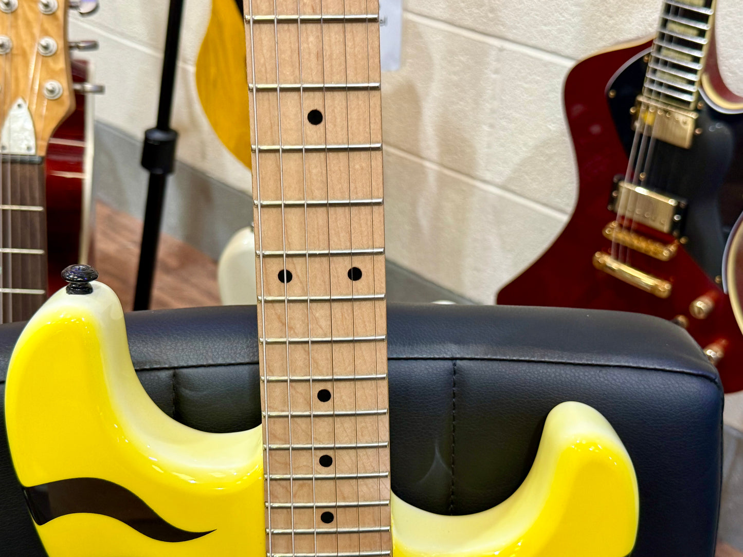 🐯MINT🐯 ESP LTD GL-200MT George Lynch~ Yellow Tiger Stripe~ Signature~ 2022!