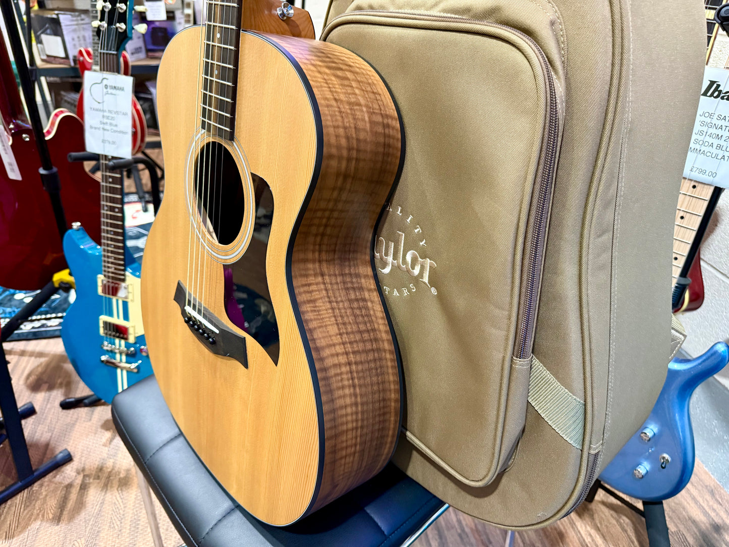 🌟2022 MINT🌟 Taylor 114e Natural Satin~Grand Auditorium Electro-Acoustic Guitar
