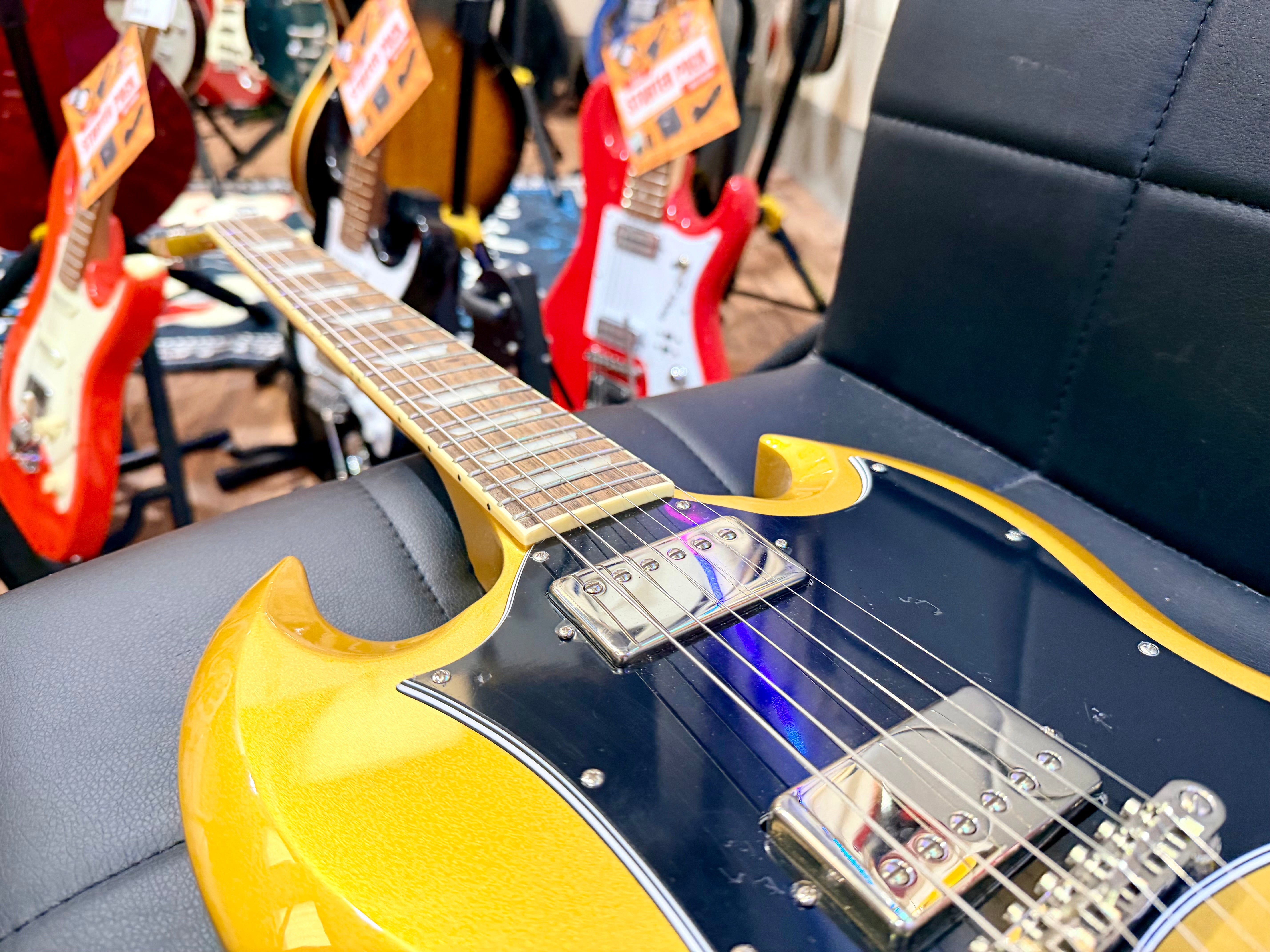 🌟2023 MINT🌟 Epiphone SG Traditional Pro~ UK Exclusive Metallic Gold~ Coil Tap!