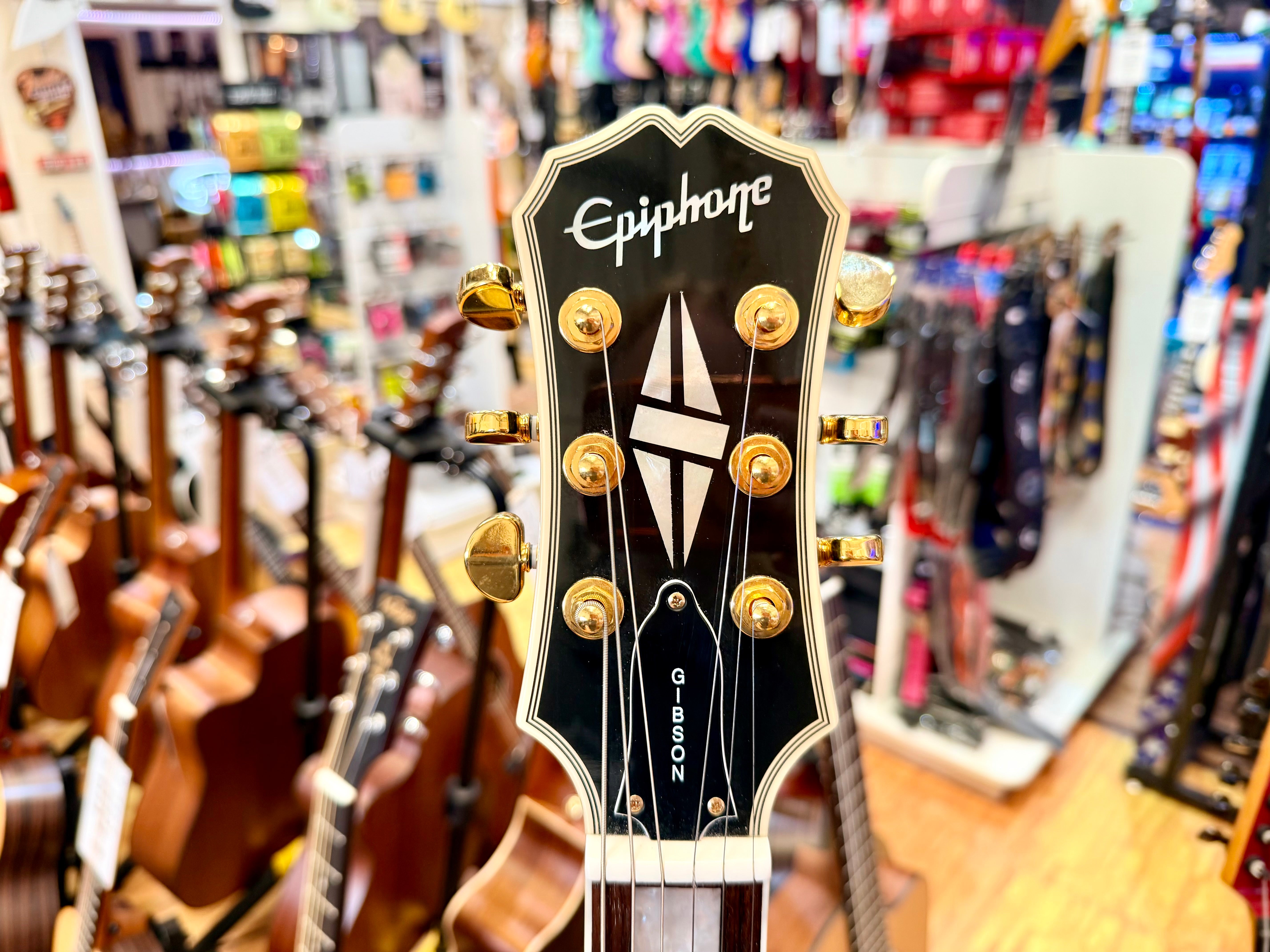 ✨2003✨ Epiphone Les Paul Custom~ Ebony~ Unsung Korea~ Black & Gold~ Cherished!