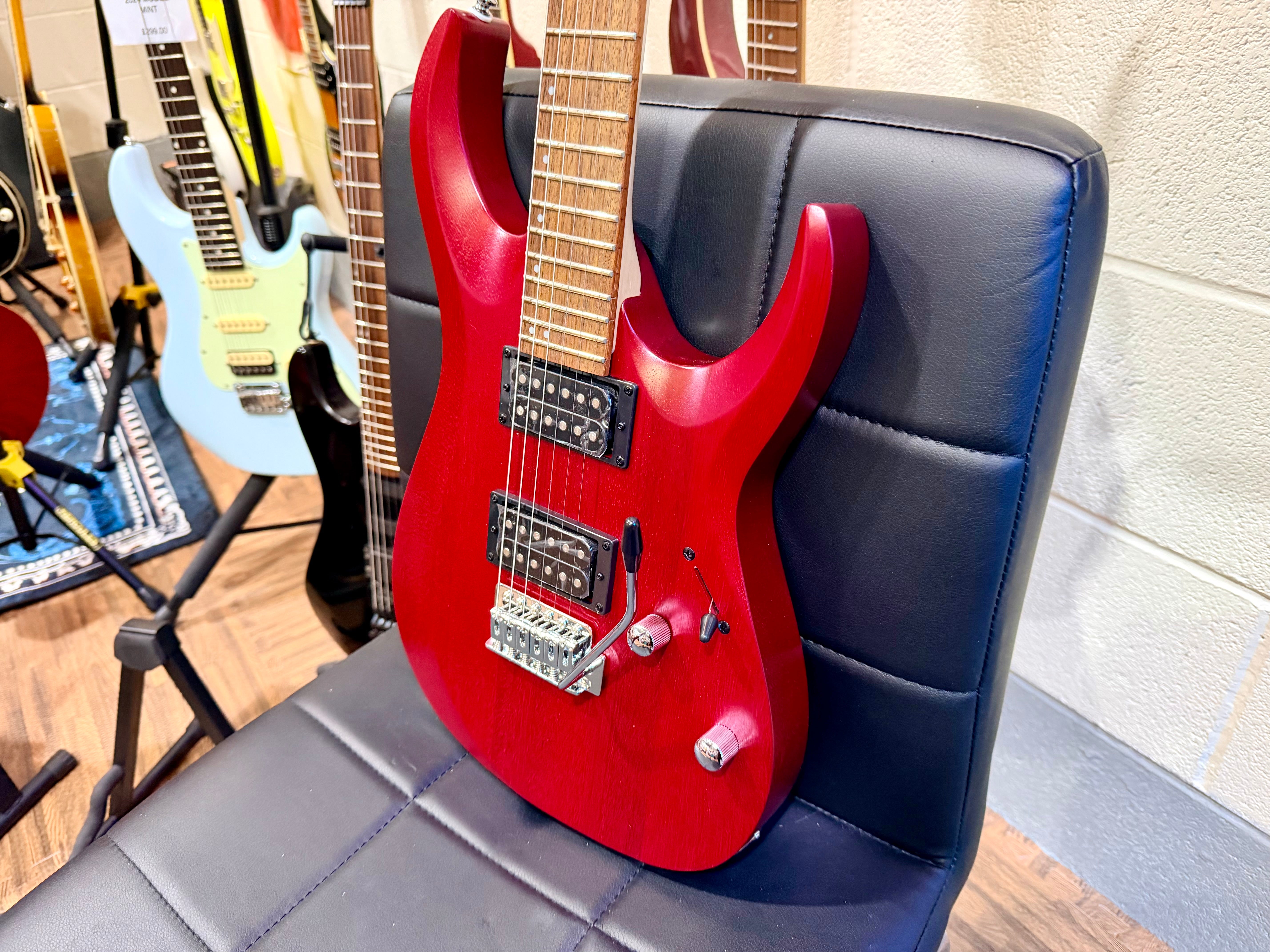 🎸NEW🎸 Cort X100 Electric Guitar~ Open Pore Black/Red Cherry~ 2025 Model!