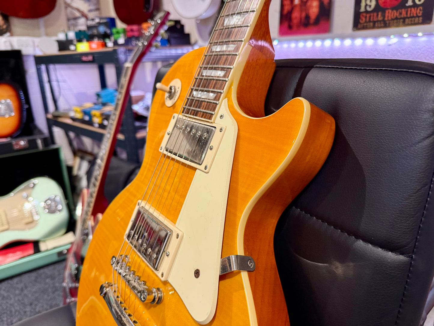 🌟RARE ANTIQUE NATURAL🌟 Epiphone Les Paul Standard~ 2010 Model~ Cherished!