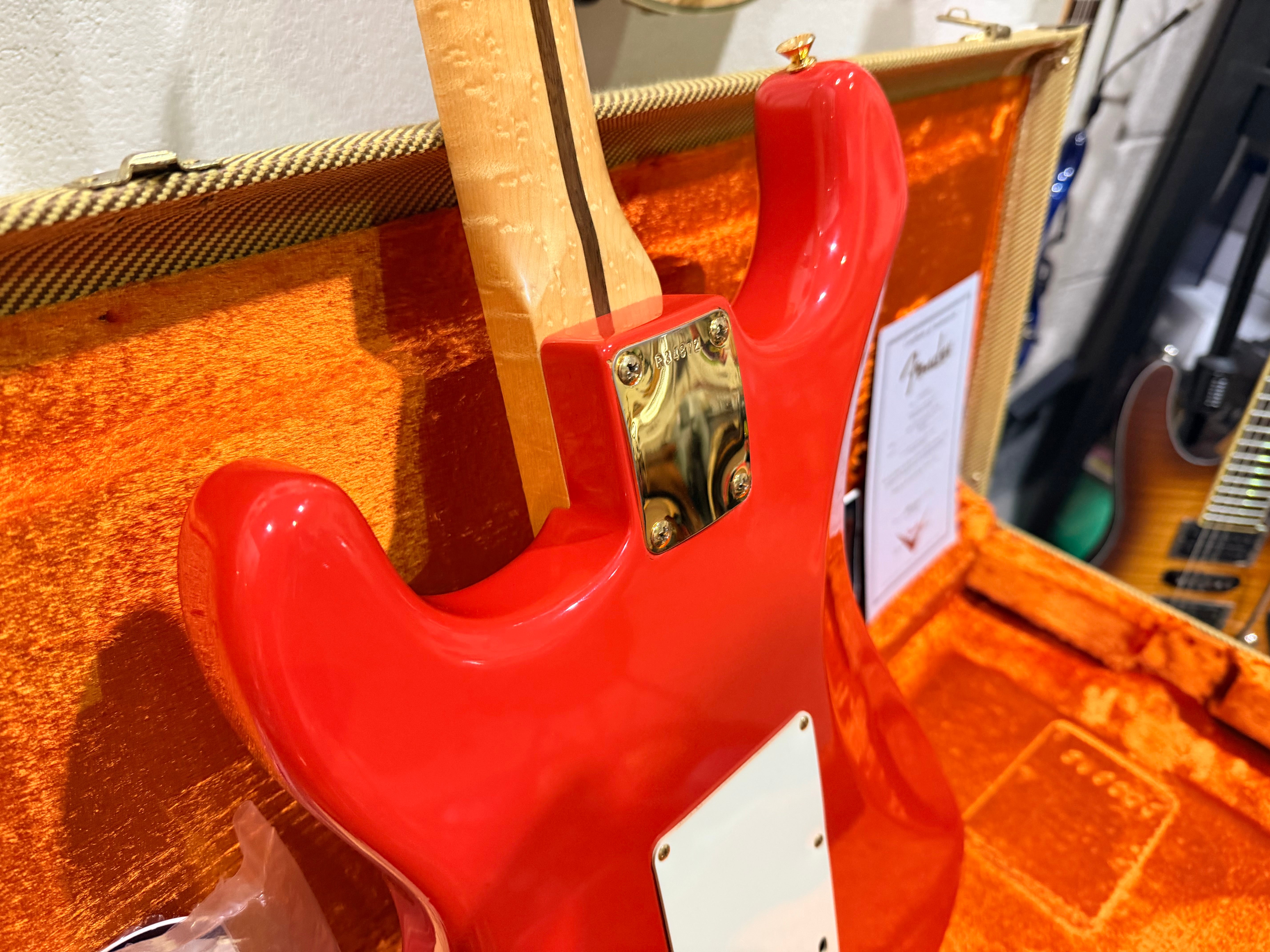 🌟2007🌟 Fender USA Custom Shop 1956 NOS Stratocaster Fiesta Red & Gold~ Maple!