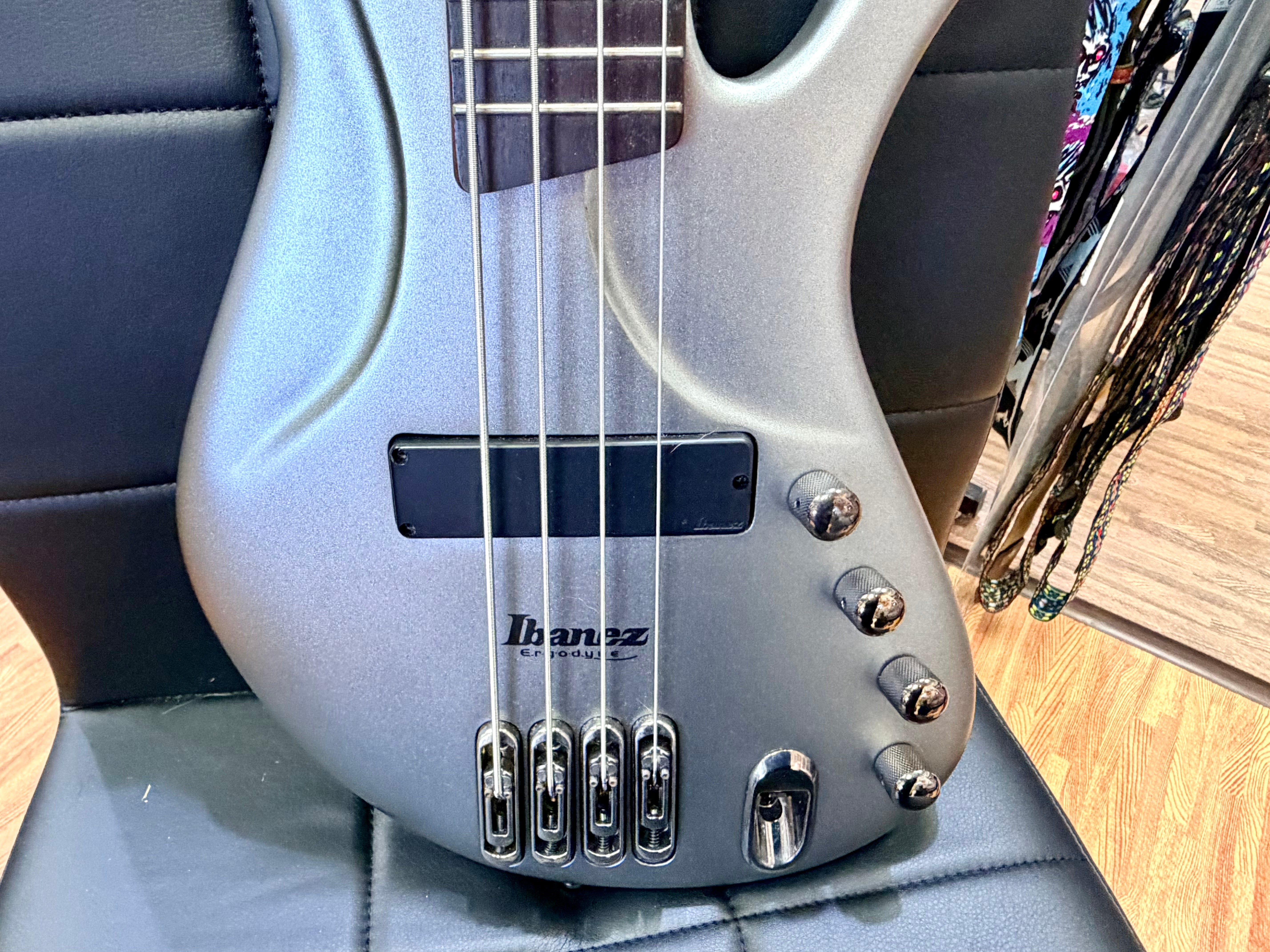 🔥RARE🔥 2001 Ibanez Ergodyne EDA900 Bass~ Korea~ Silver Flat Luthite~ Piezo!
