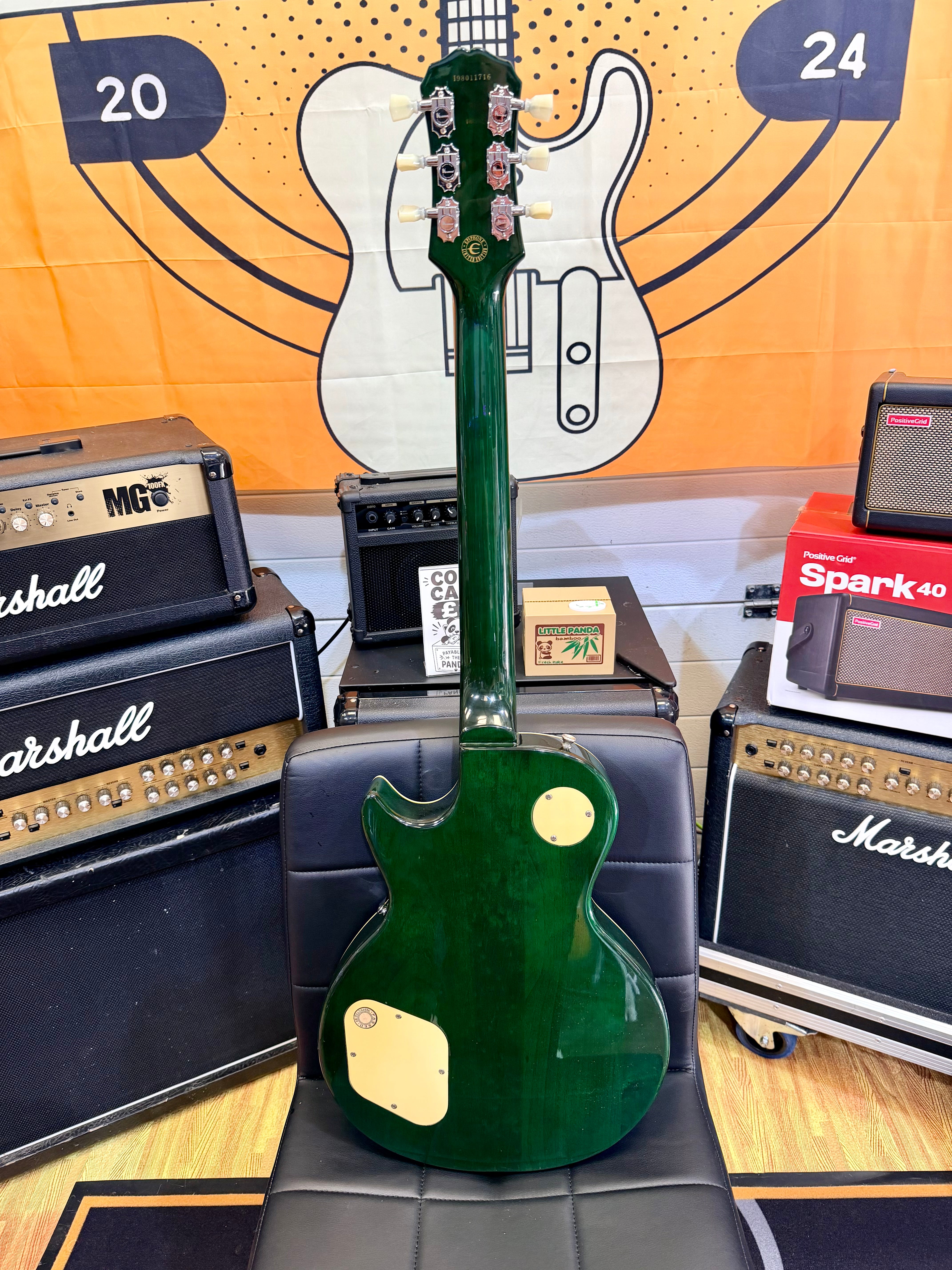 π₯1998π₯ Korean Epiphone Les Paul Standard~ Limited Edition Translucent Green!