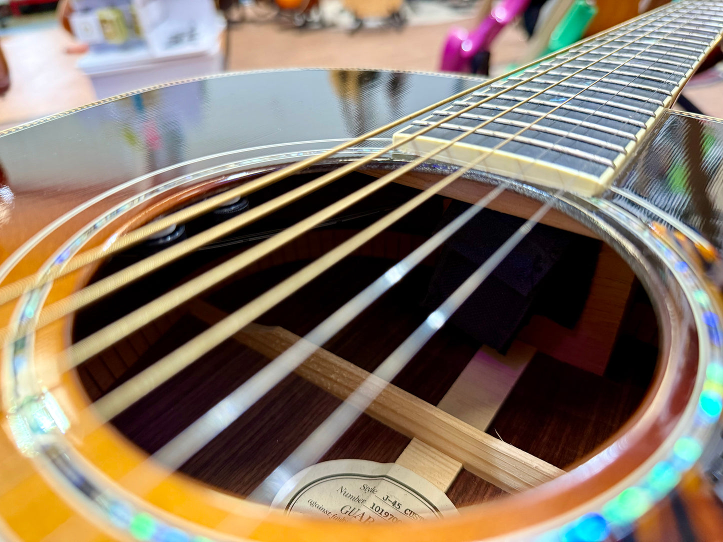 🔥2017 USA🔥 Gibson J45 Custom Electro Acoustic Guitar~ Hard Case~ REPAIRED!