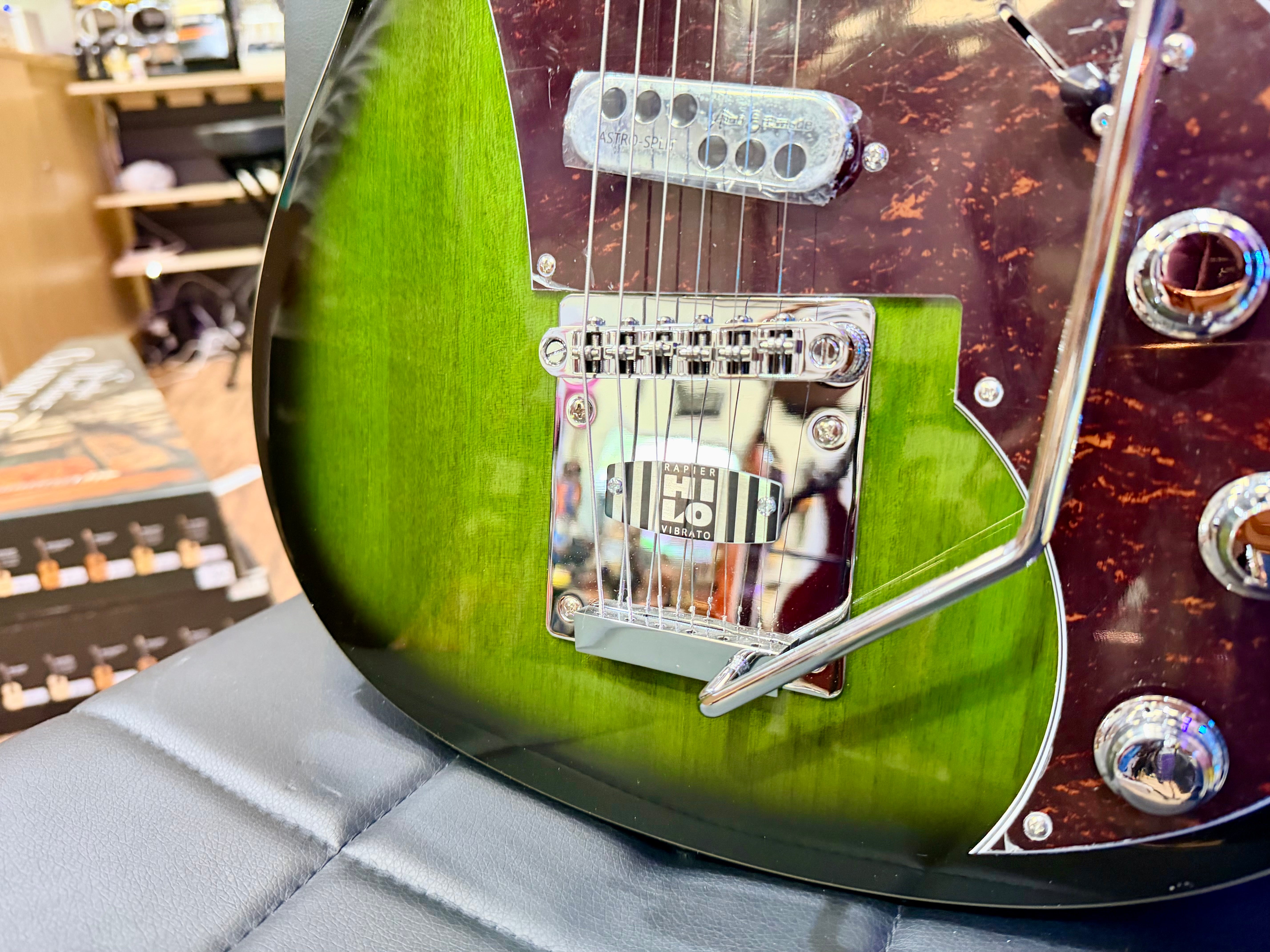 🔥NEW🔥 Rapier Saffire Ultra Electric Guitar~ Greenburst~ Astro-Split Pickups!