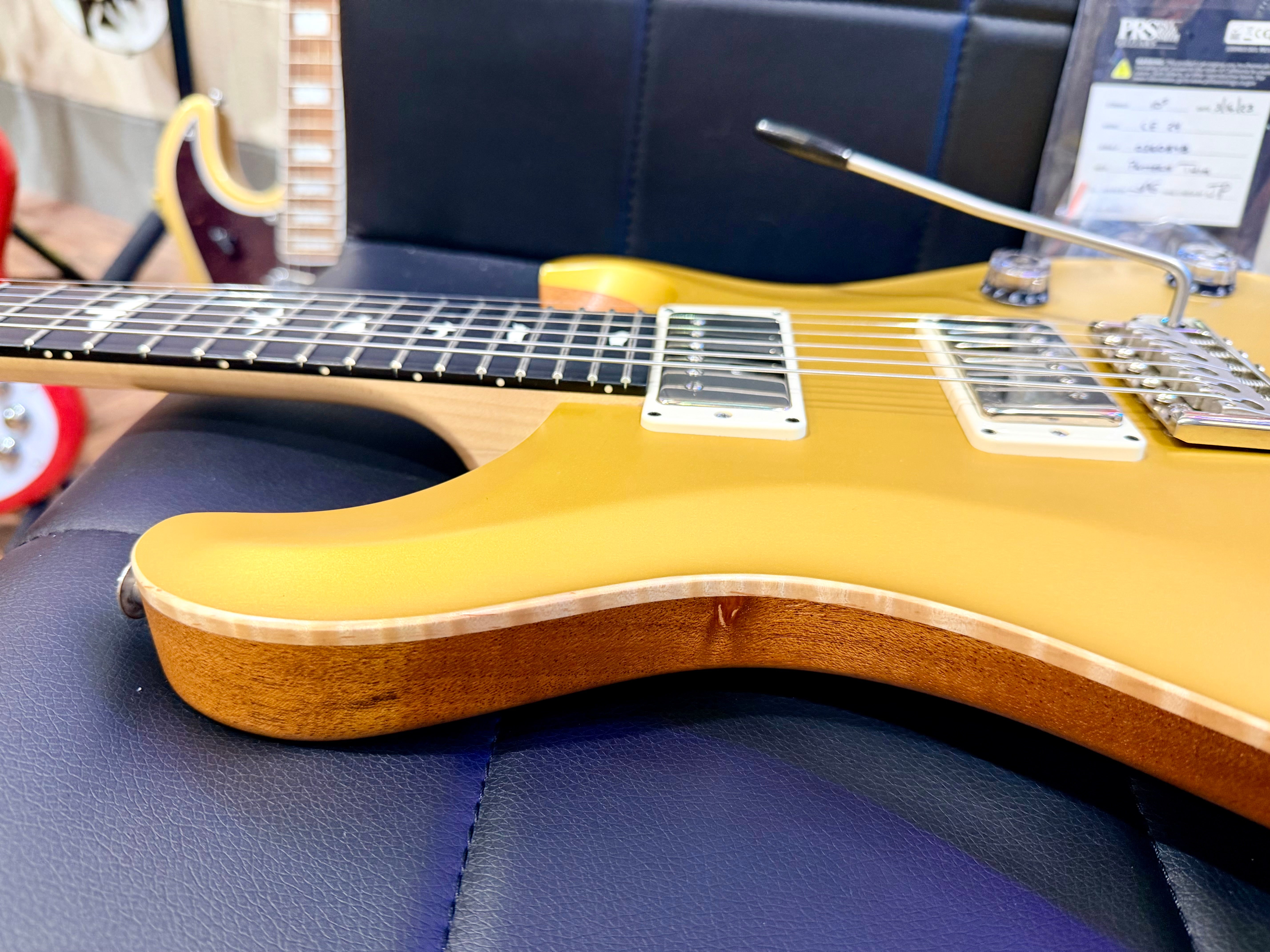 🔥RARE 2023🔥 PRS CE24 Satin Gold Top Limited Edition~ Natural Back~ USA~ Gig Bag