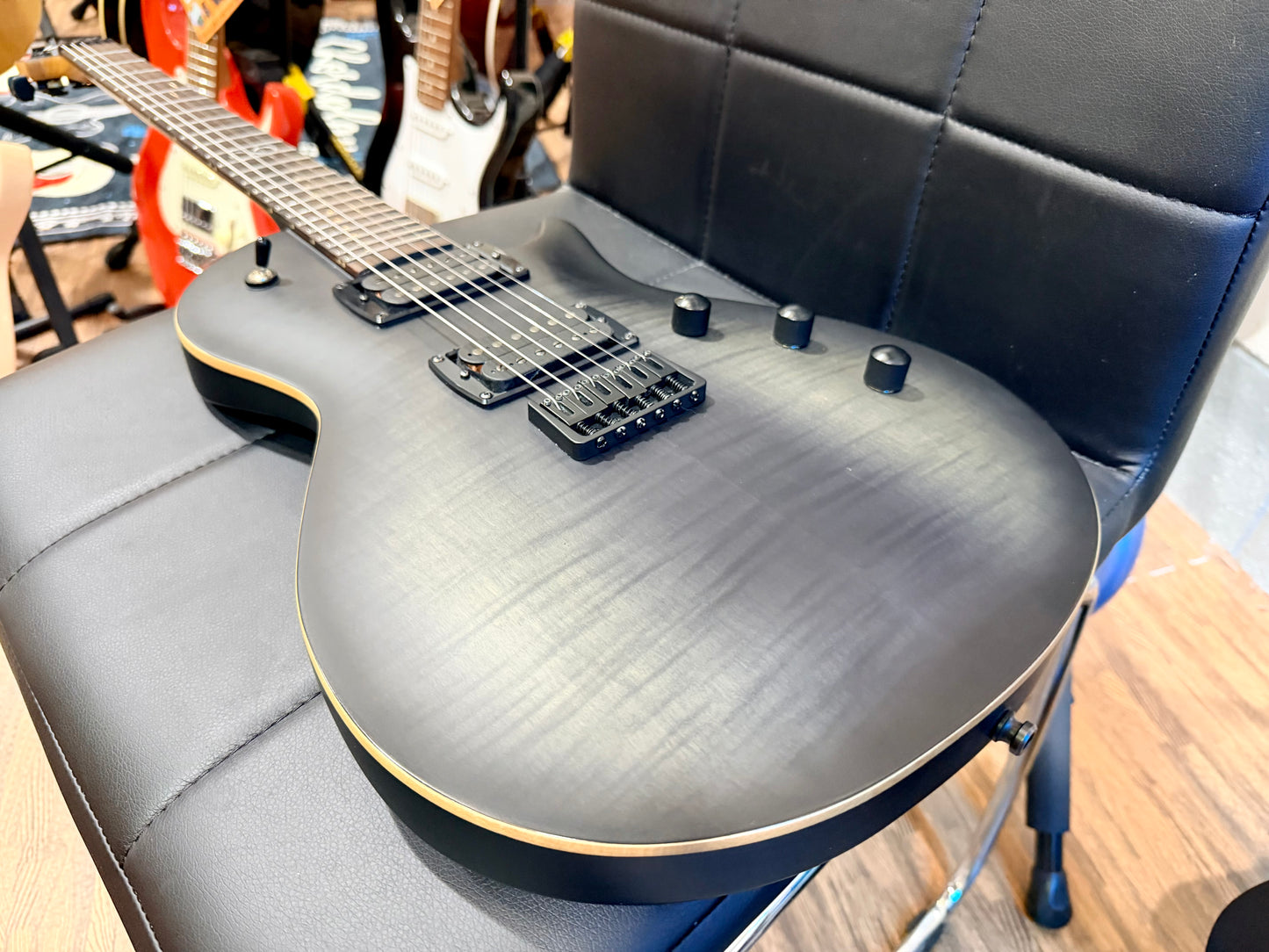 🔥2021🔥 Chapman ML-2 Pro Modern~ River Styx Black Satin~ Hipshot Tuners!