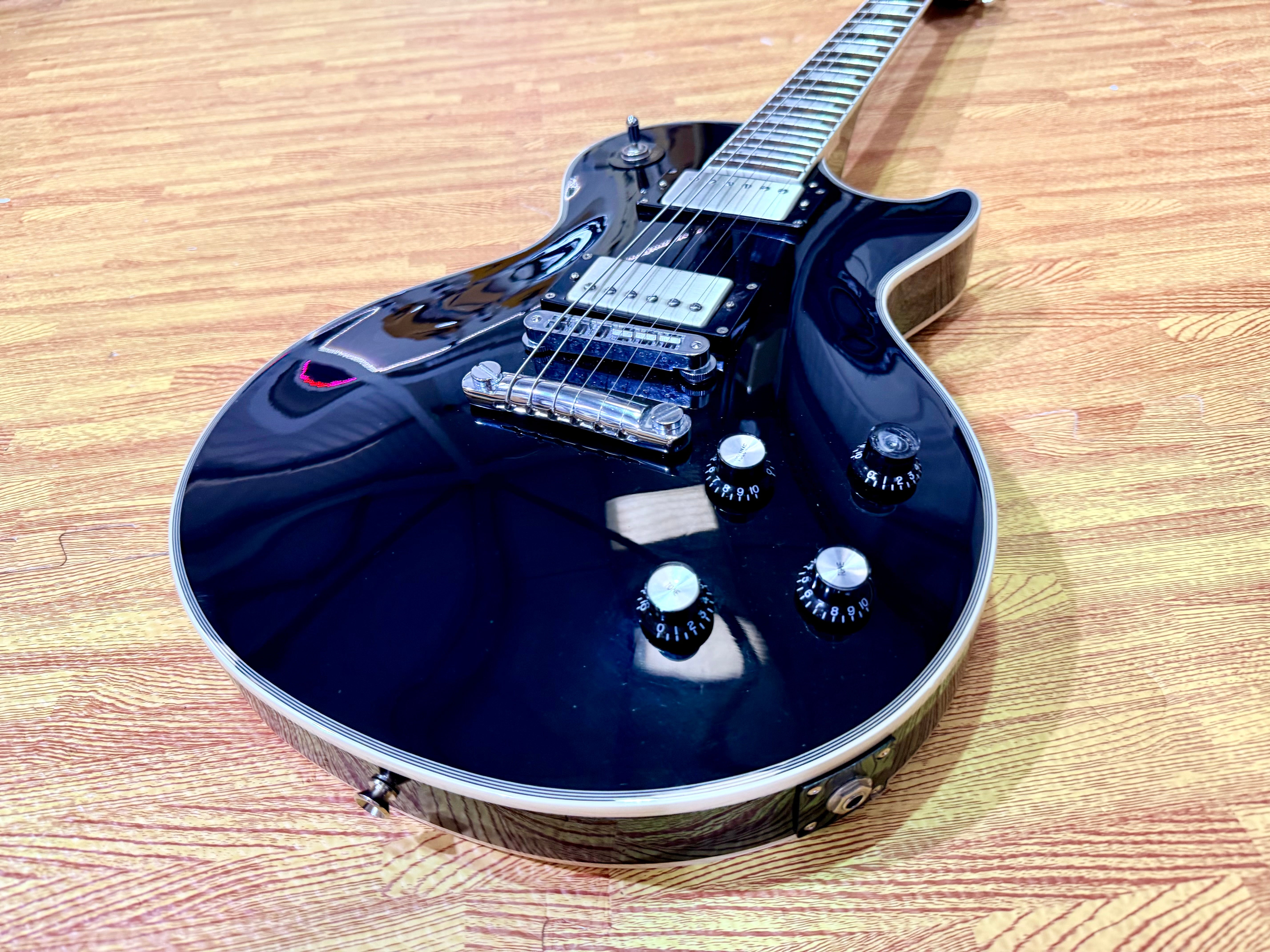 π₯2021π₯ Burny RLC-50JS Black John Sykes Les Paul Custom~ IronGear Pickups!