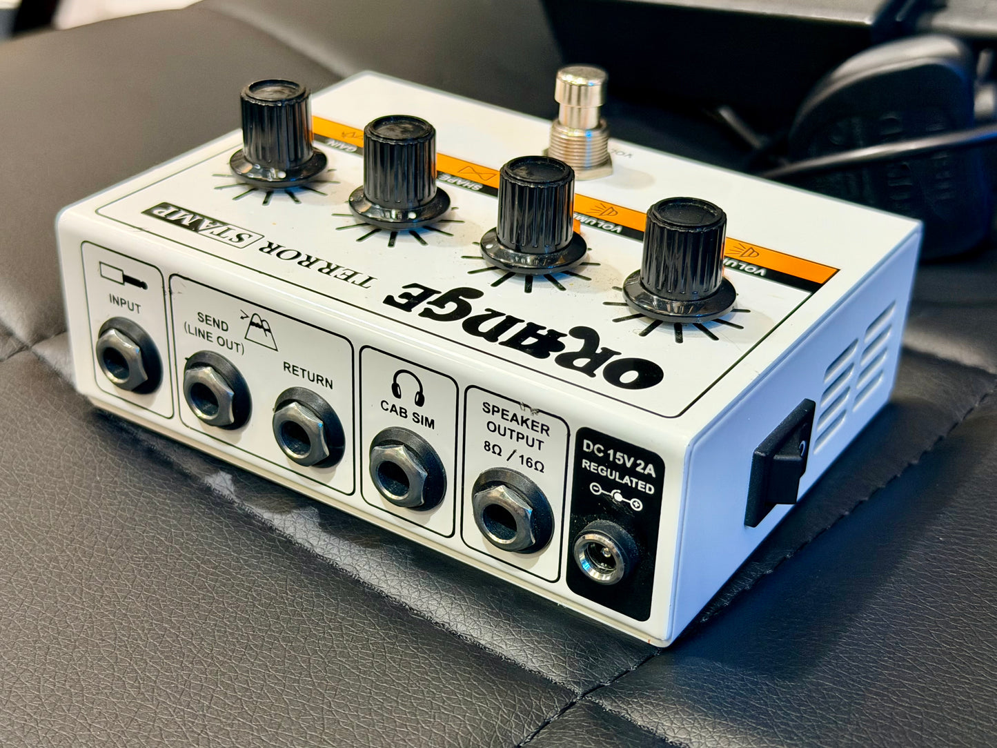 π Orange Terror Stamp 20W Valve Hybrid Guitar Amp Pedal~ White + PSU π
