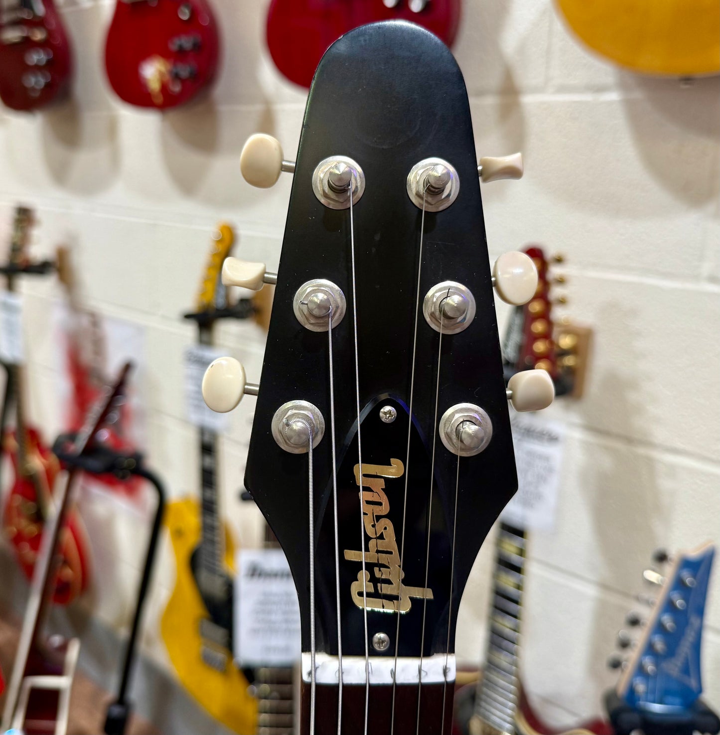 🔥2011 USA🔥 Gibson Melody maker Flying V~ Matte Black Satin~ Gig Bag & Docs!