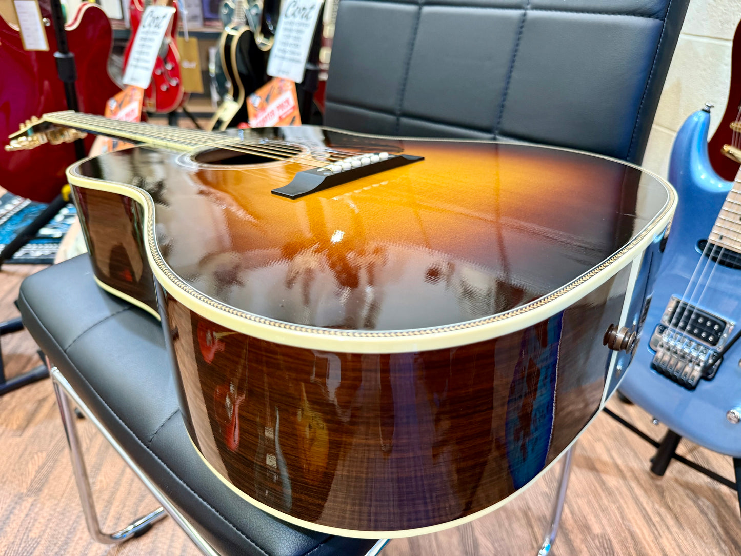 🔥2017 USA🔥 Gibson J45 Custom Electro Acoustic Guitar~ Hard Case~ REPAIRED!