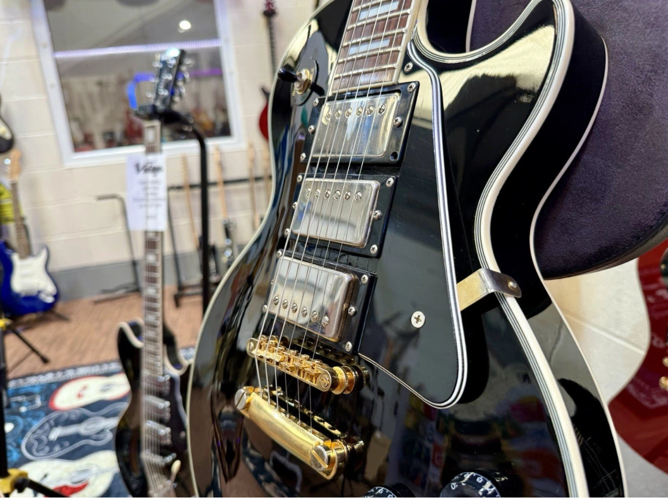🔥1997 Korea🔥 Epiphone Les Paul Black Beauty Custom~ Exceptional Condition!