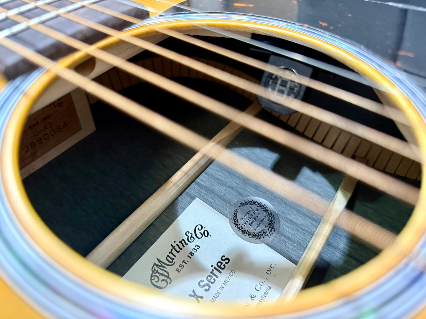 🔥MINT 2025🔥 Martin D-X2E Ziricote Burst~ Electro-Acoustic~ Dreadnought + Bag!