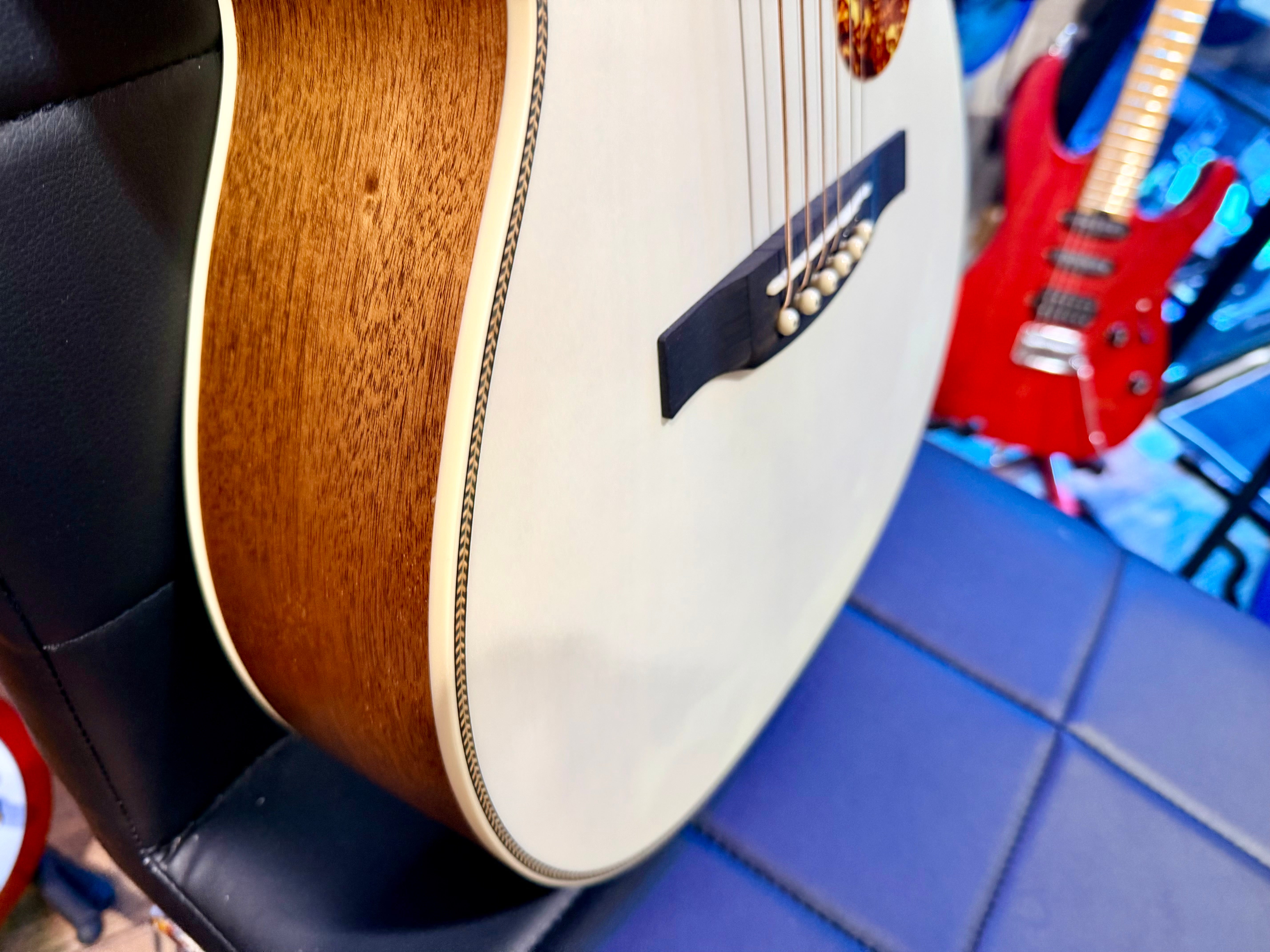 🌟2021🌟 PRS SE Tonare Parlour P20E Electro-Acoustic Guitar~ White + Gig Bag!