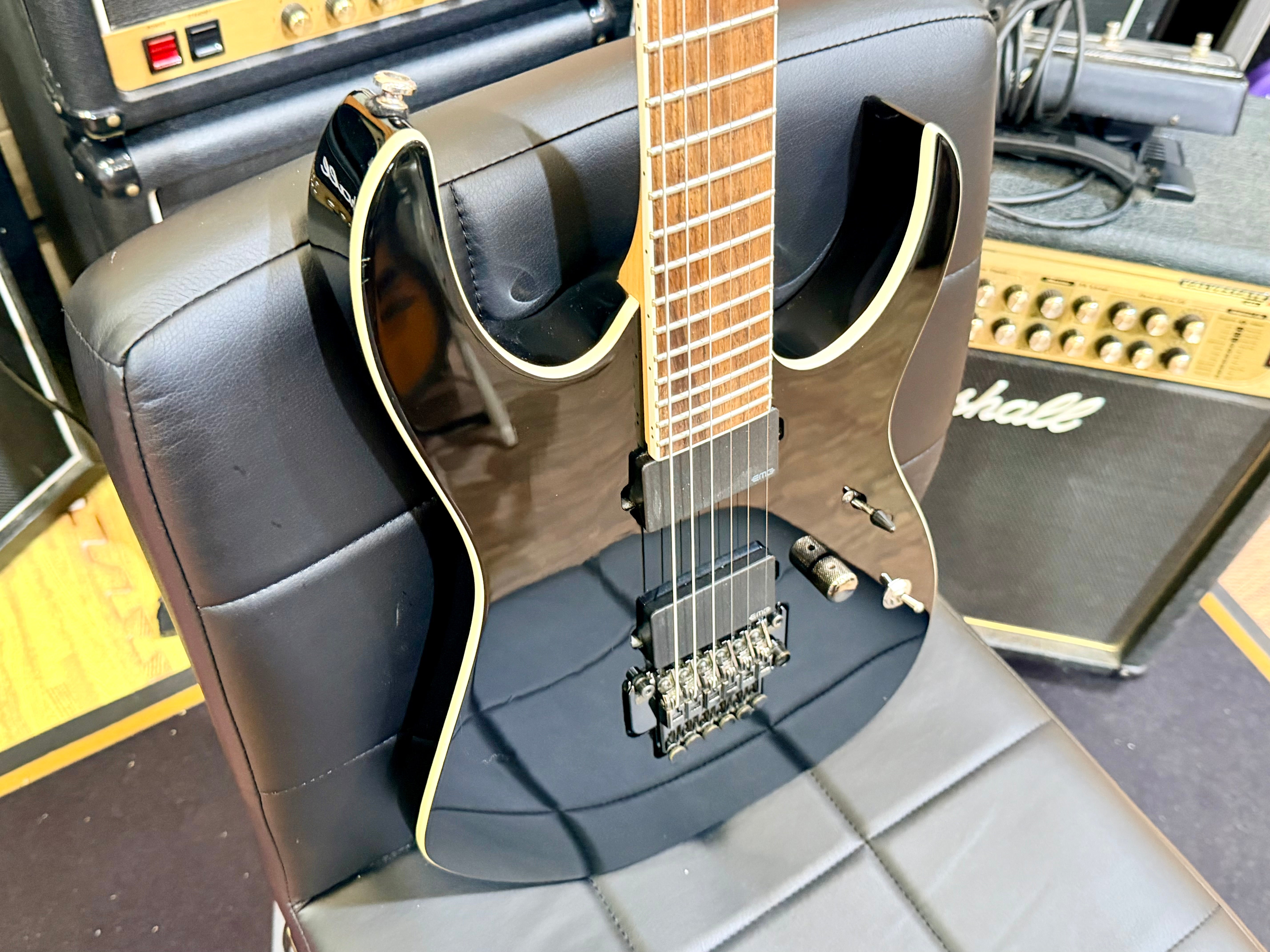 🔥2013🔥 Ibanez RGIR20E Iron Label Black~ EMG 81/60~ 24V Active Battery Mod!