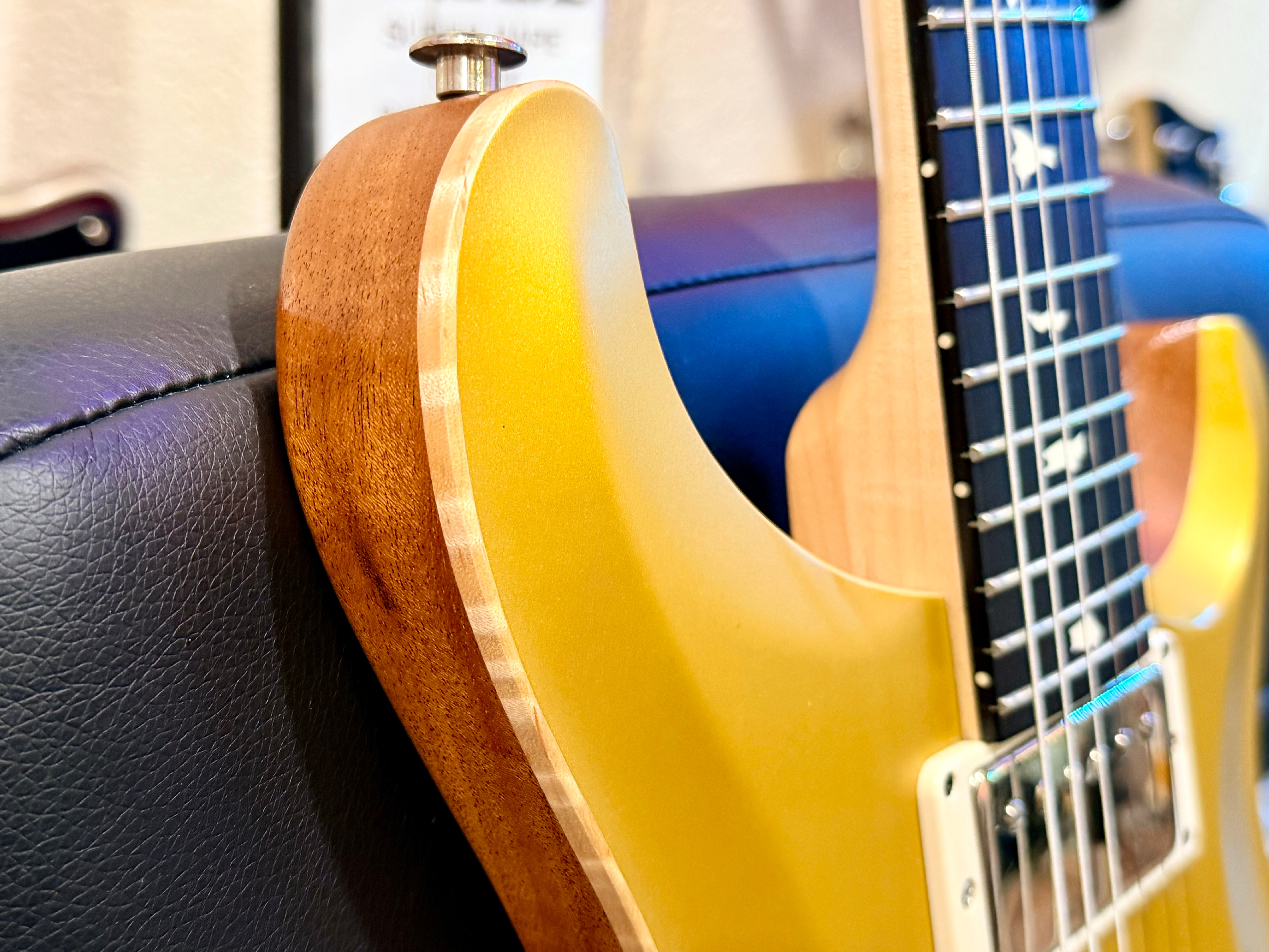 🔥RARE 2023🔥 PRS CE24 Satin Gold Top Limited Edition~ Natural Back~ USA~ Gig Bag