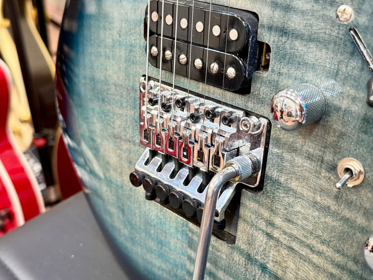 🔥PRS P’UP UPGRADE🔥 Harley Benton Pro Fusion III HH FR~ Floyd Rose~ Blueburst