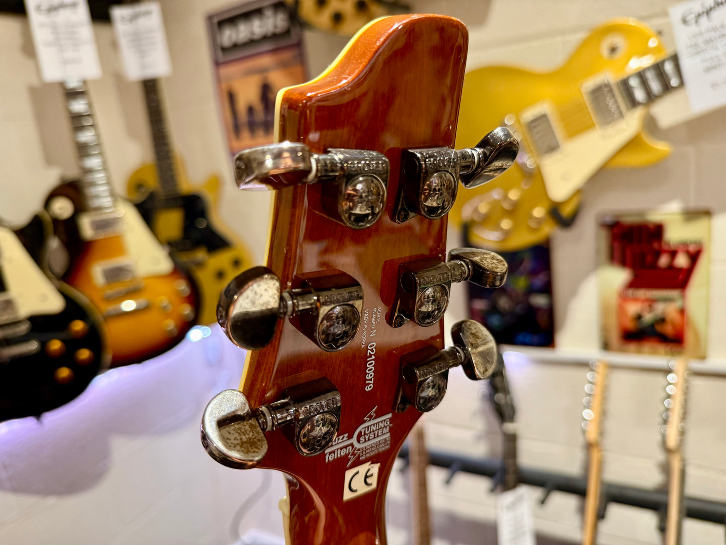 🌟RARE KOREAN🌟 Washburn Tabu Series TB-300 Double Cut~ Head Hunter P’ups~ Case!