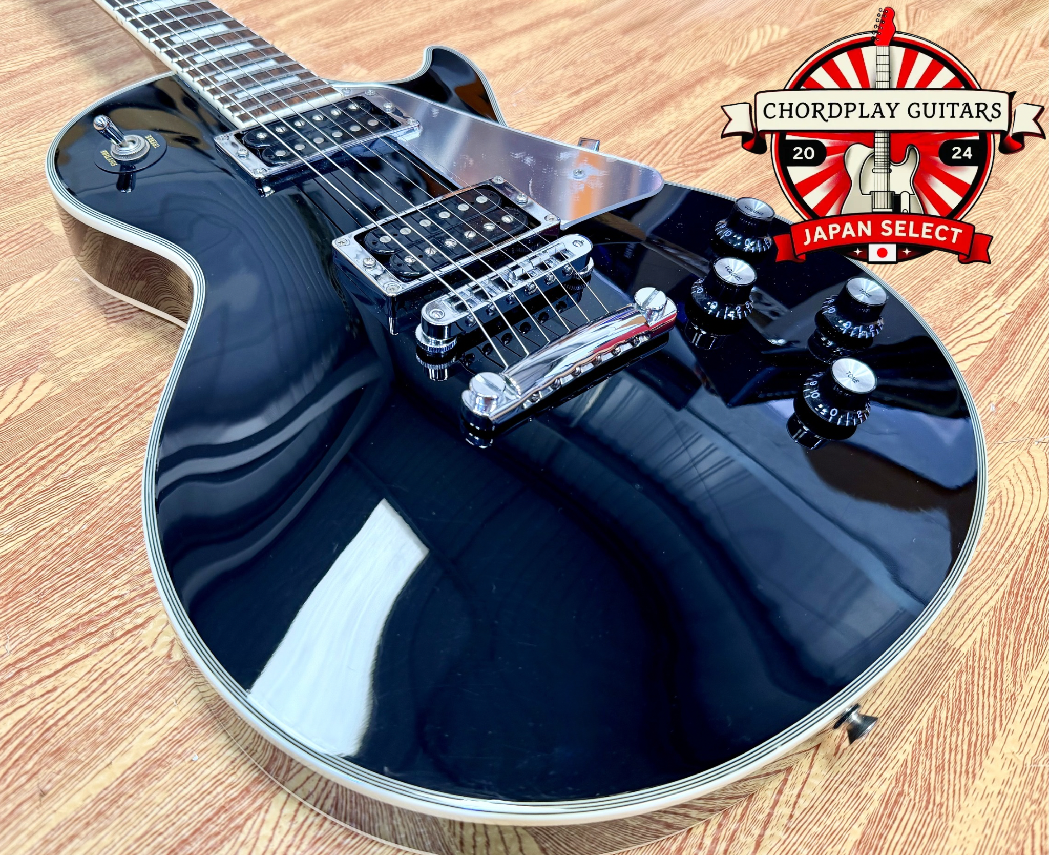 🔥2005🔥 Burny RLC-55JS John Sykes Les Paul Custom Signature Black~ Japan Import