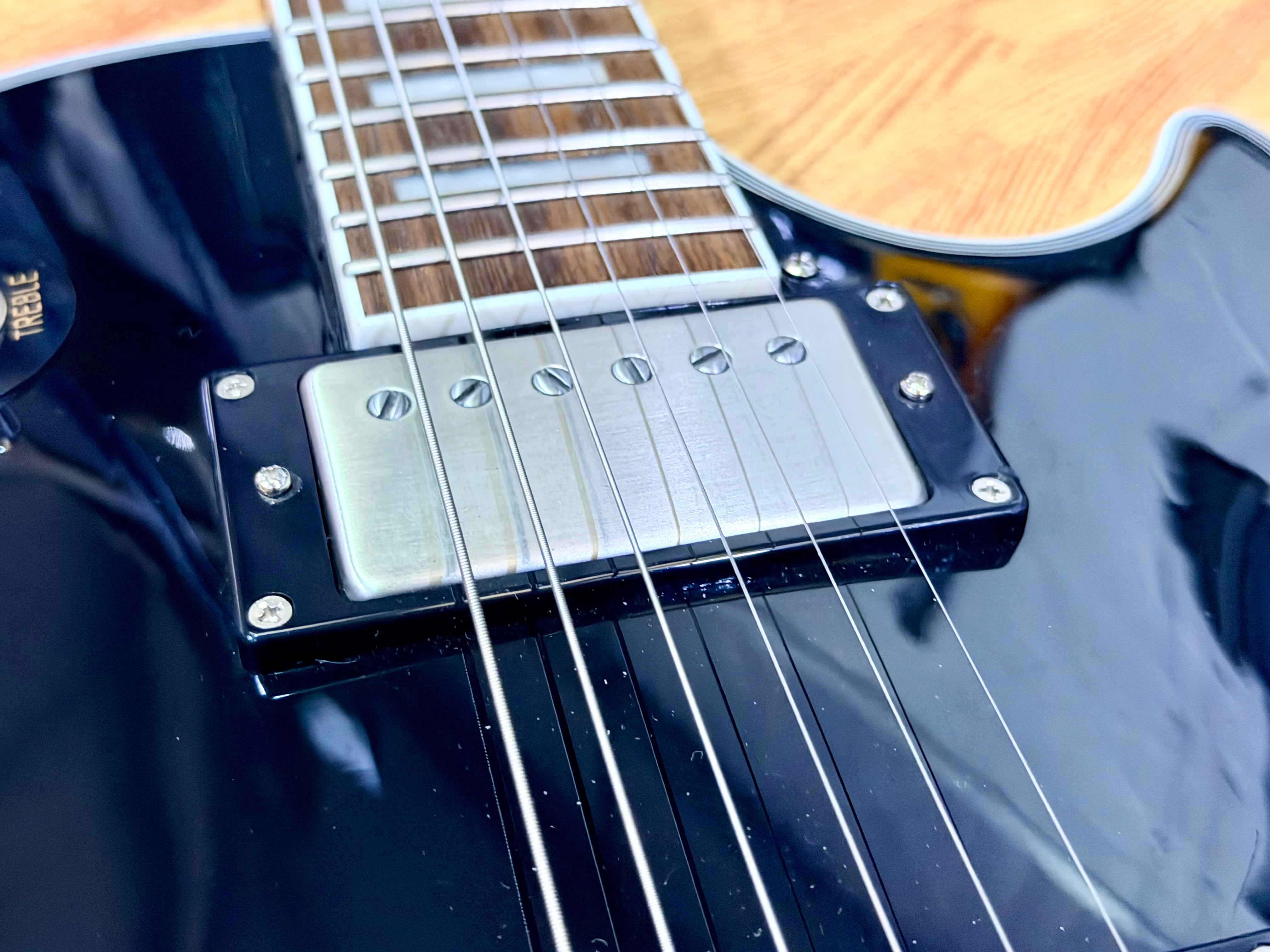 π₯2021π₯ Burny RLC-50JS Black John Sykes Les Paul Custom~ IronGear Pickups!