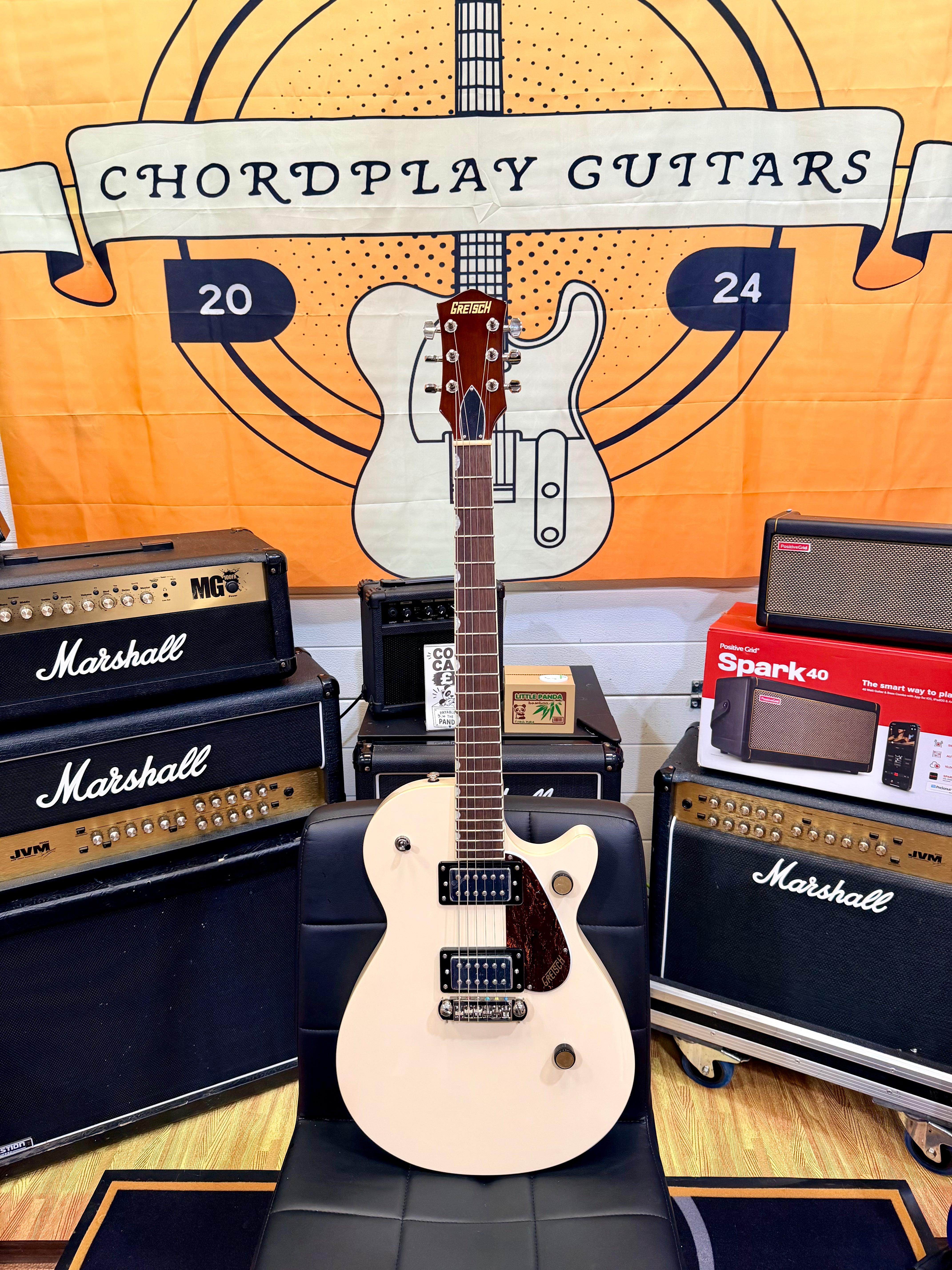 ✨EX-DEMO✨ Gretsch Streamliner Jet Club Vintage White~ Electric Guitar~ 2024